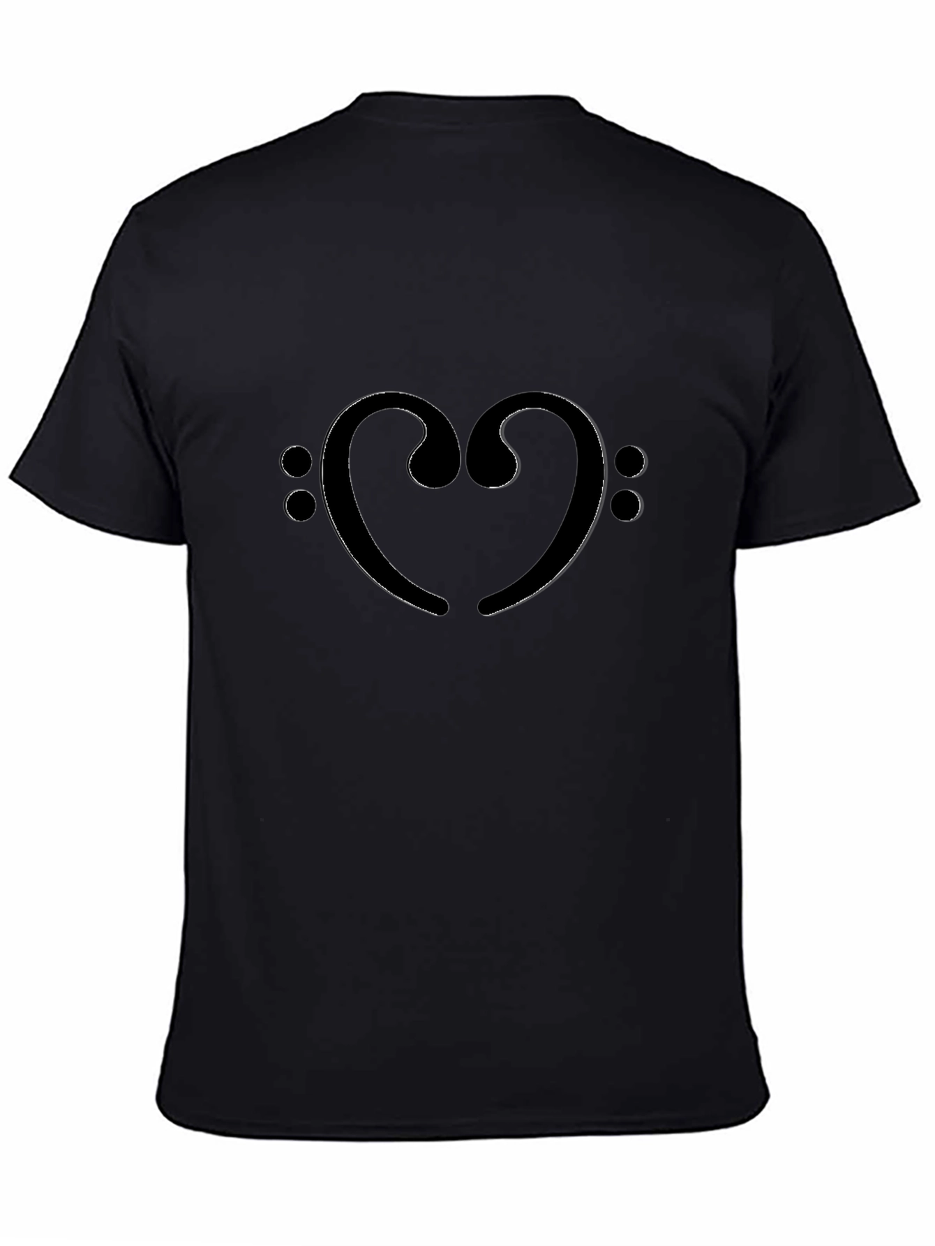 Bass Clef Heart T-Shirt - Music Lover Tee