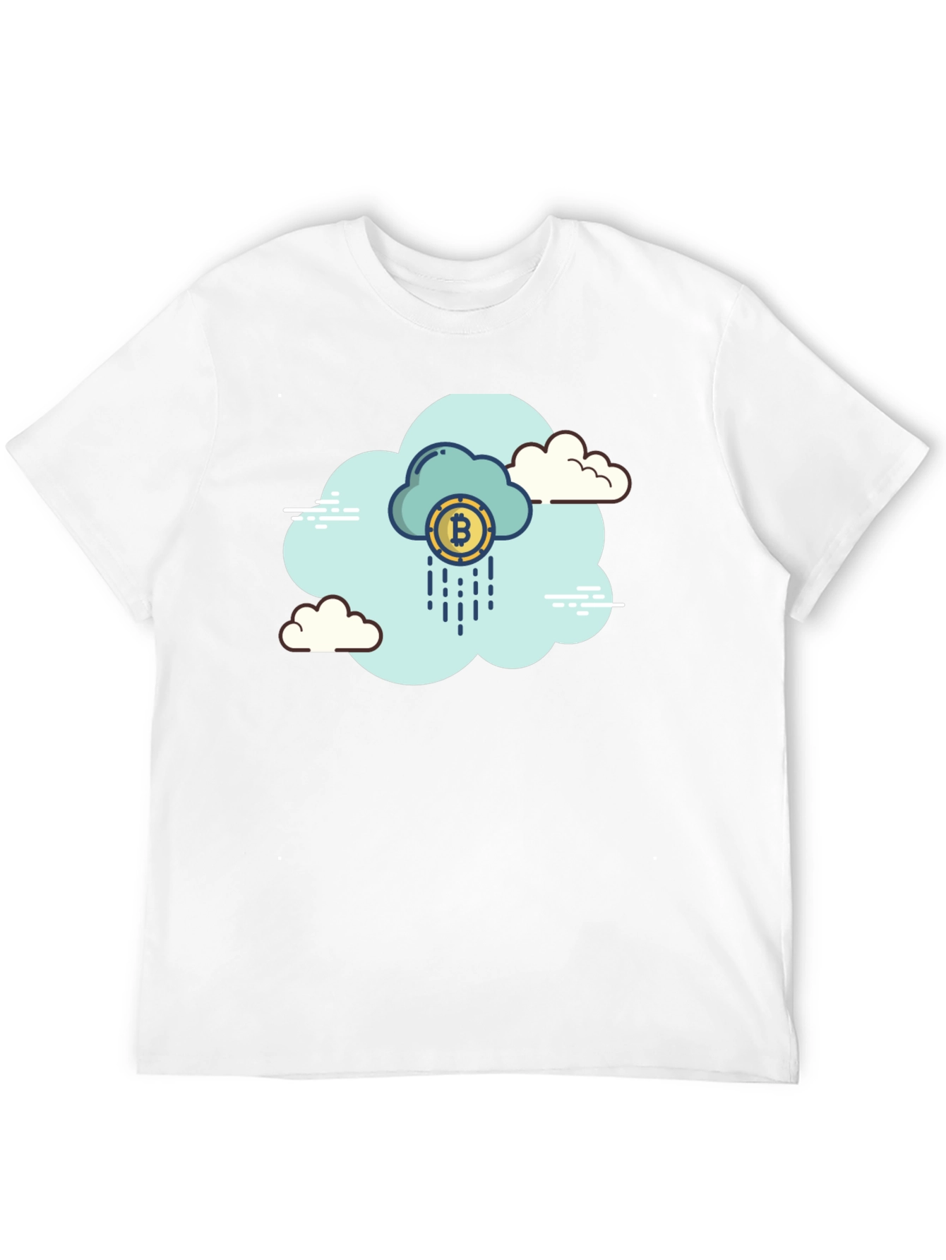 Bitcoin Cloud Black T-Shirt - Crypto Currency Tee