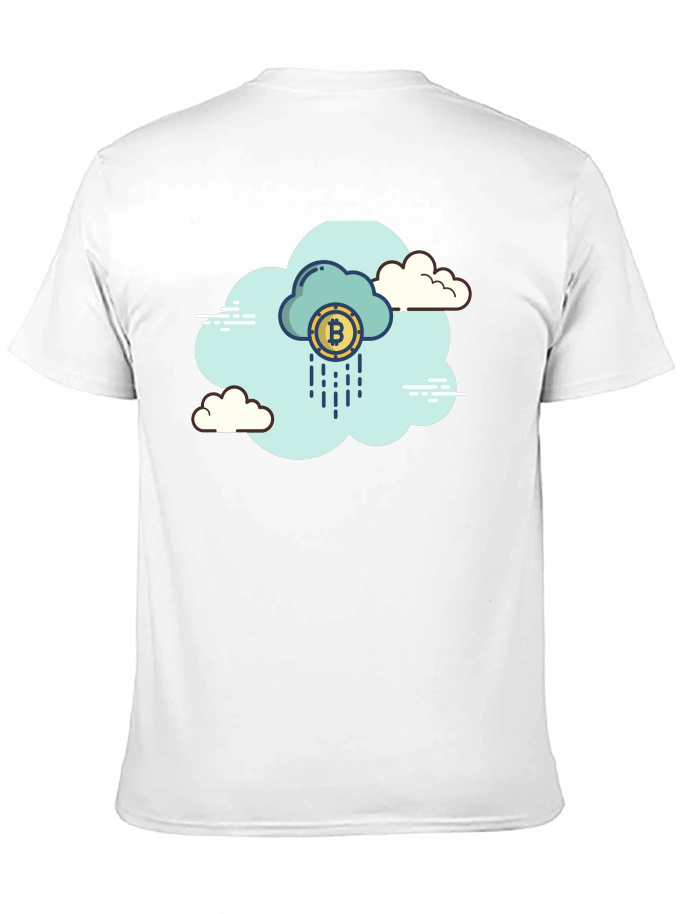 Bitcoin Cloud Black T-Shirt - Crypto Currency Tee