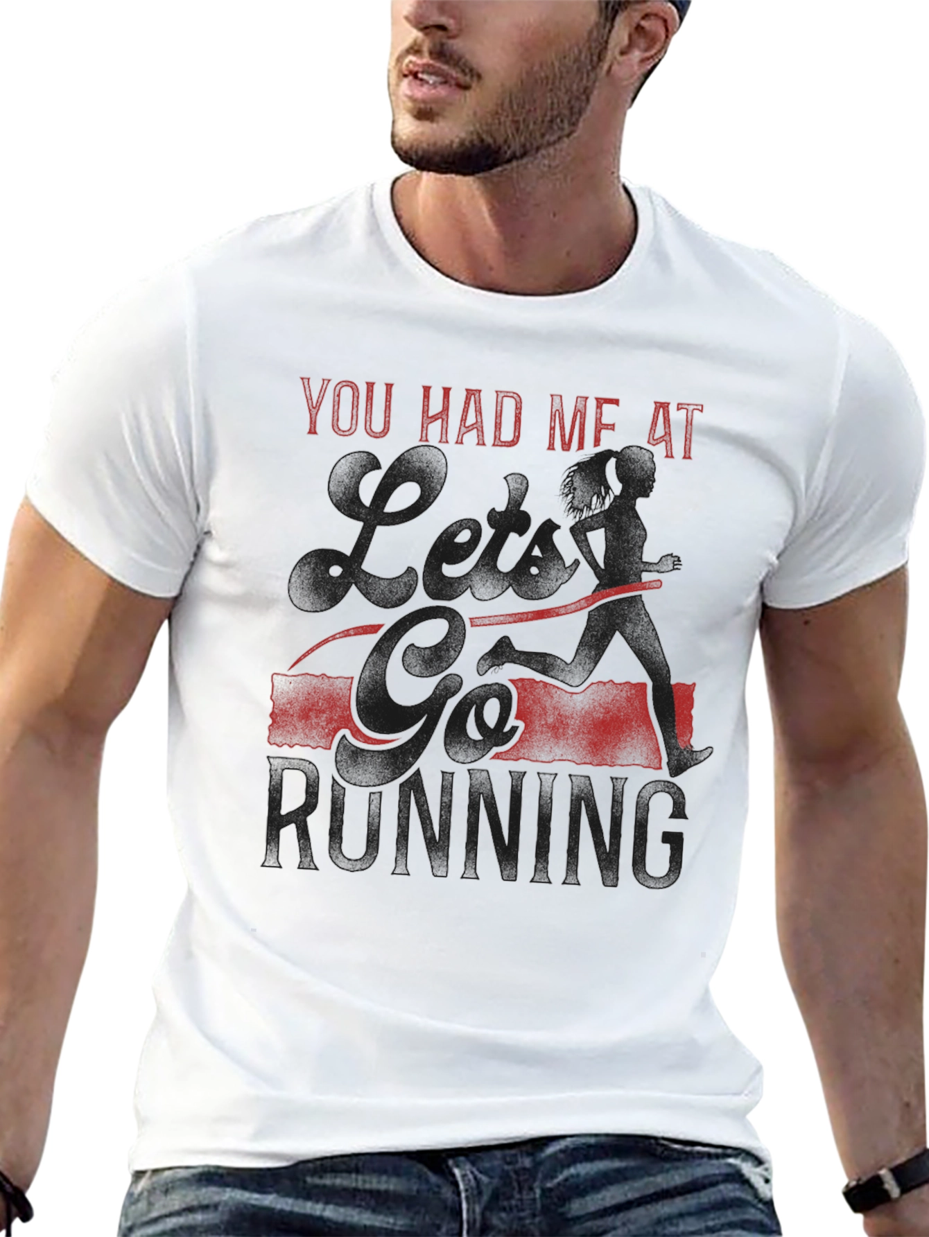 You Had Me At Running Graphic T-Shirt