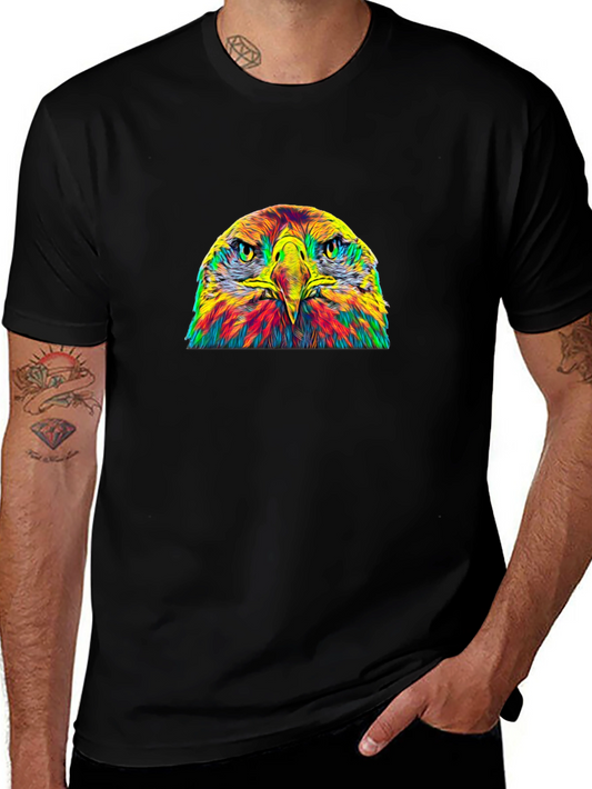 Vivid Eagle Graphic Tee - Bold Colorful Design