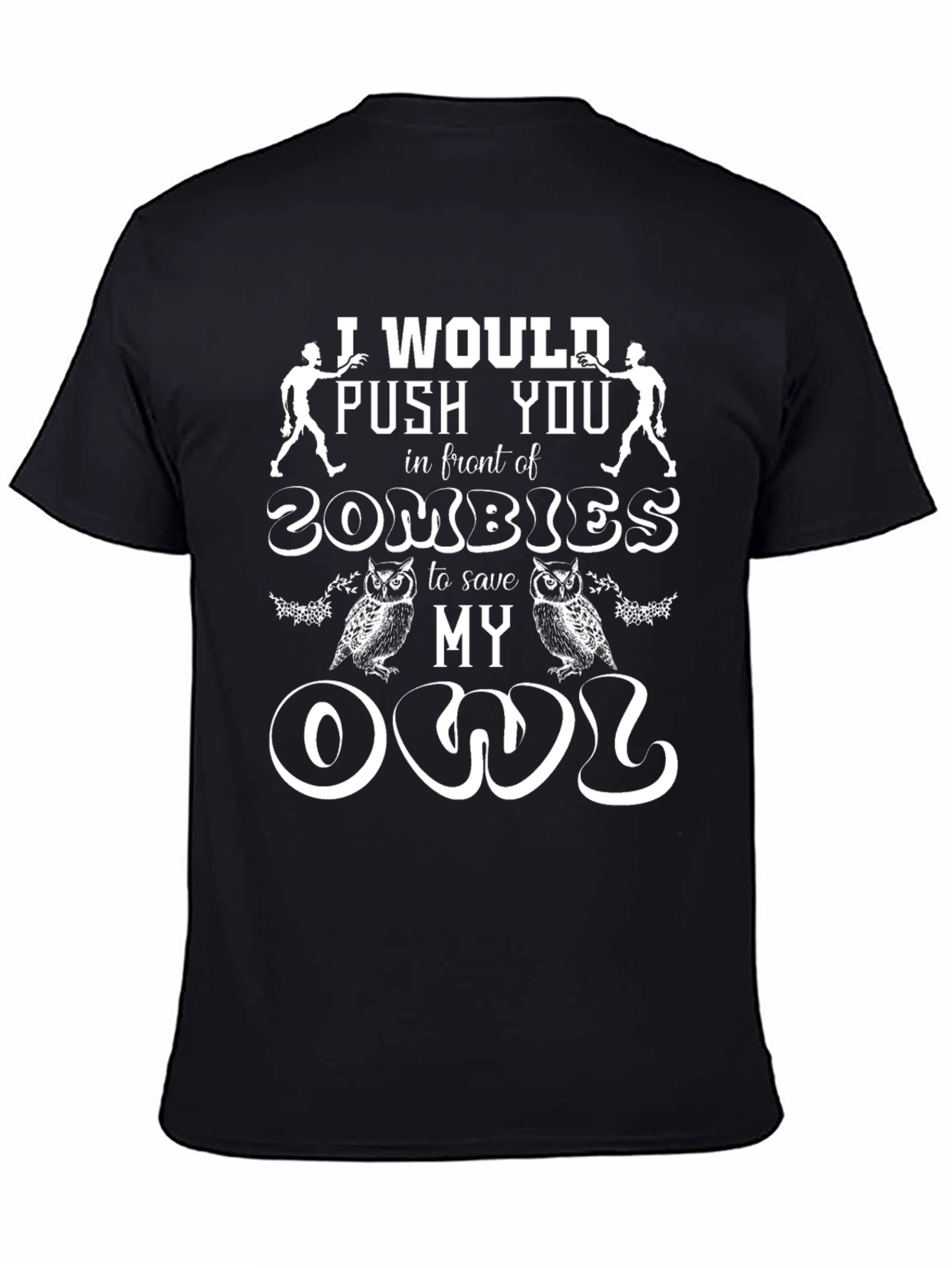 Zombie Owl Humor T-Shirt