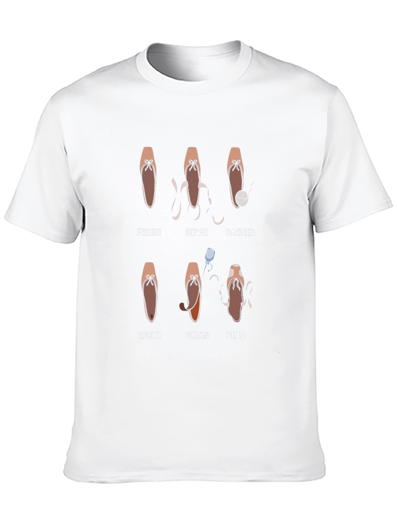 Ballerina Pointe Shoe Evolution T-Shirt