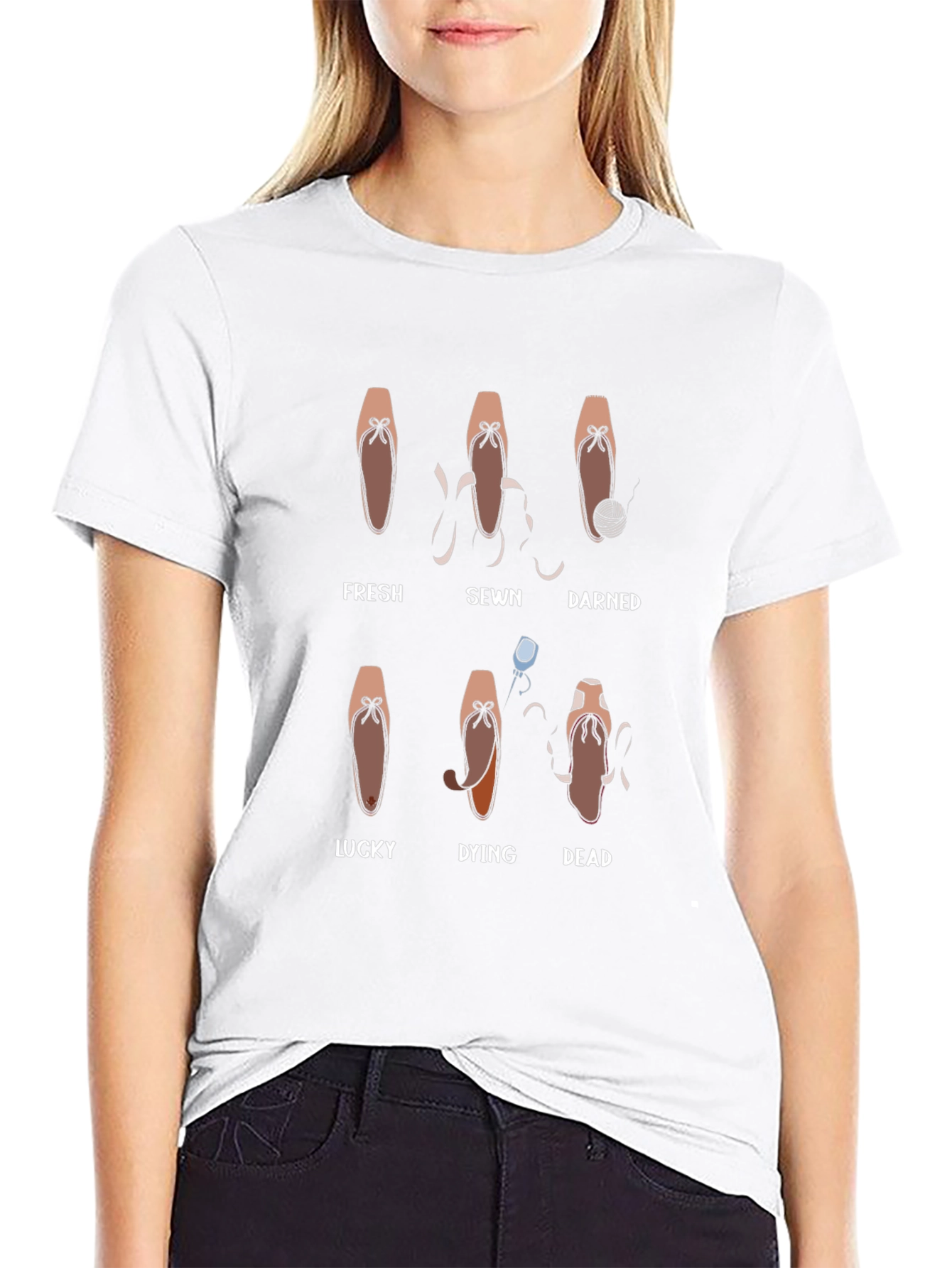 Ballerina Pointe Shoe Evolution T-Shirt