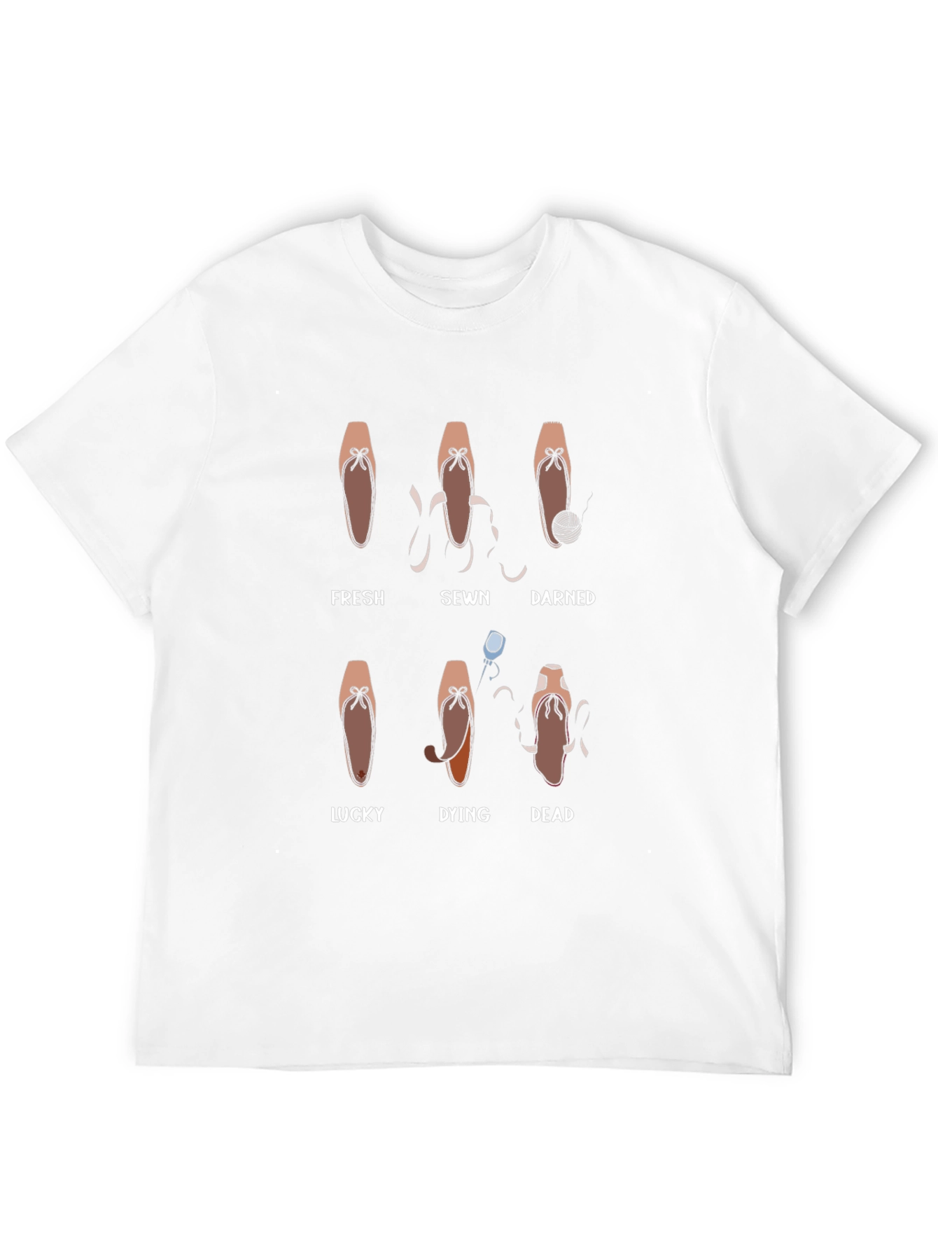 Ballerina Pointe Shoe Evolution T-Shirt