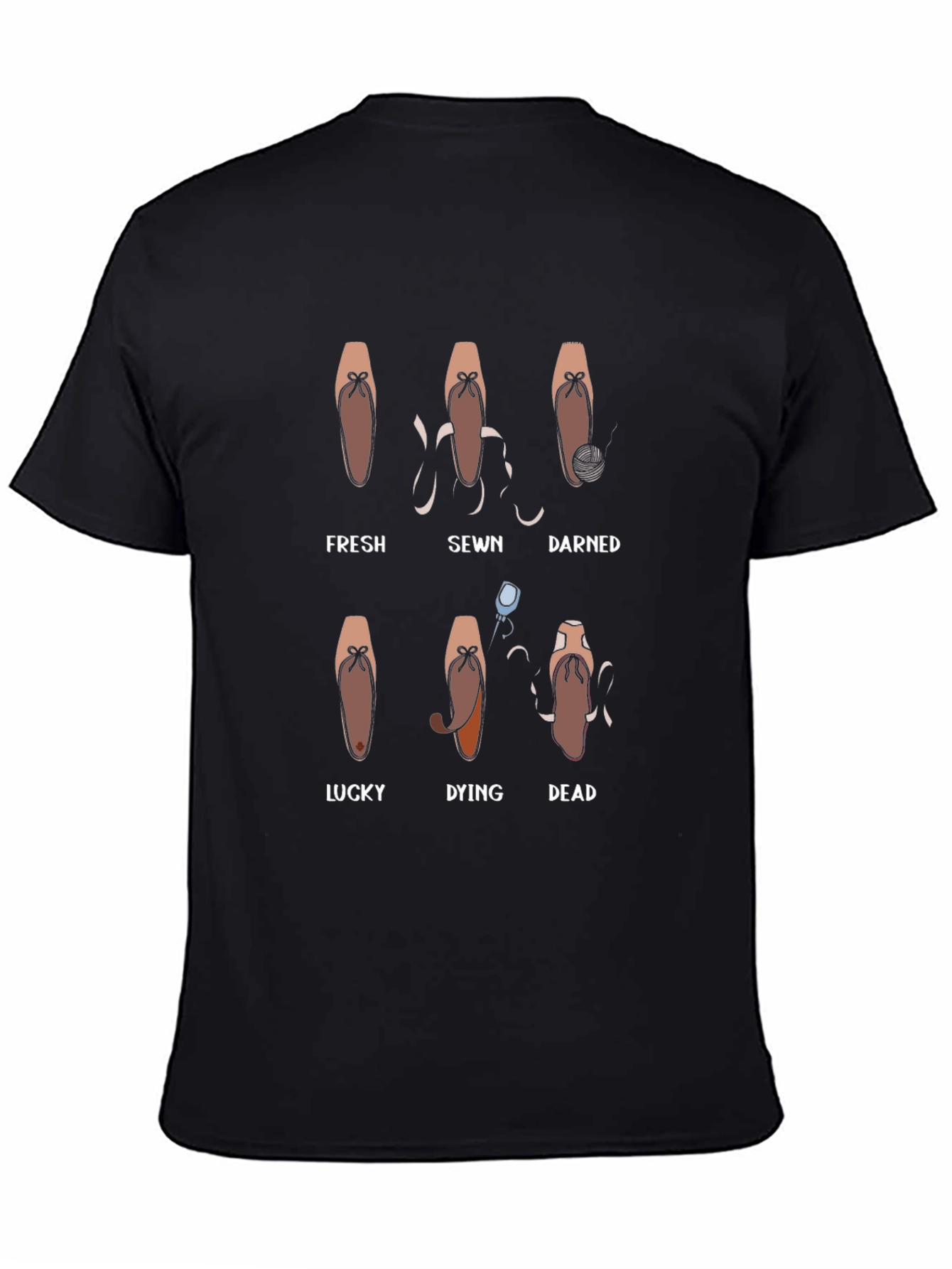 Ballerina Pointe Shoe Evolution T-Shirt