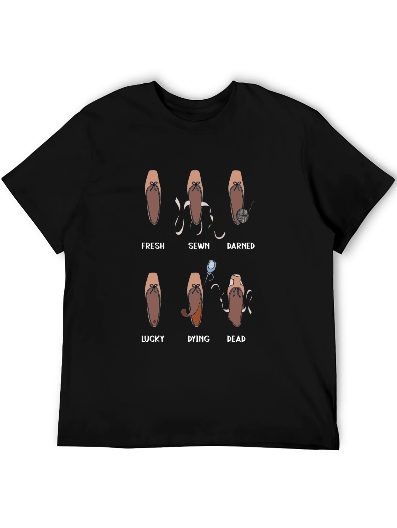 Ballerina Pointe Shoe Evolution T-Shirt