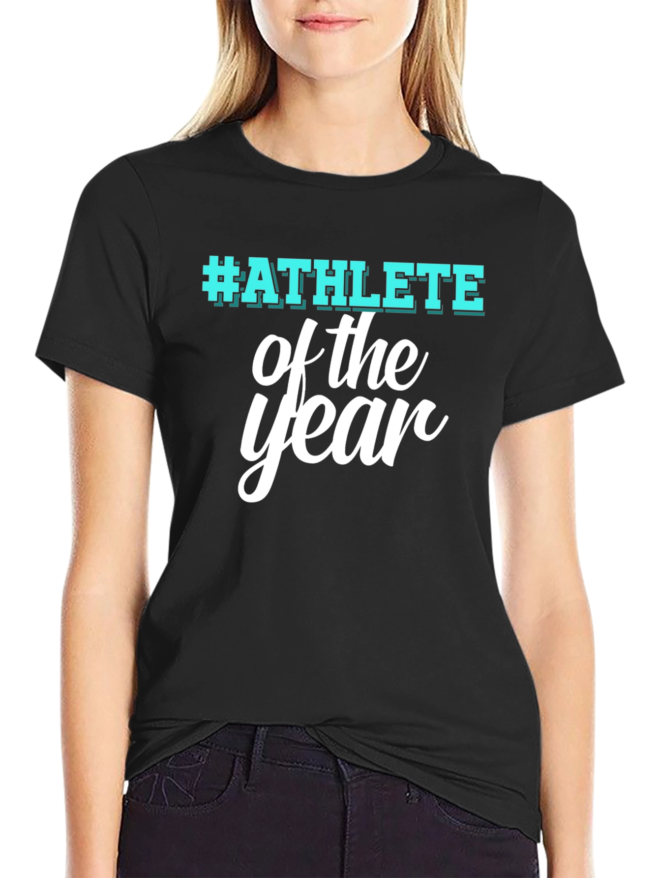Athlete of the Year Black Graphic T-Shirt