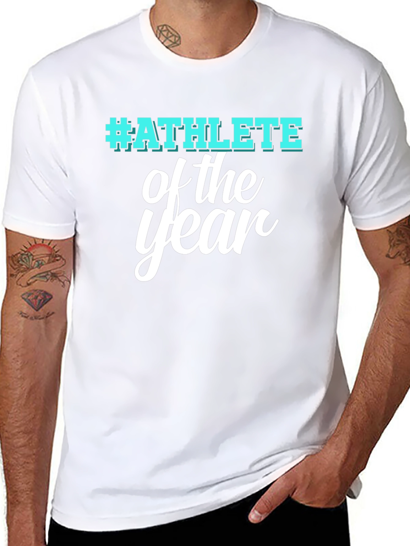 Athlete of the Year Black Graphic T-Shirt