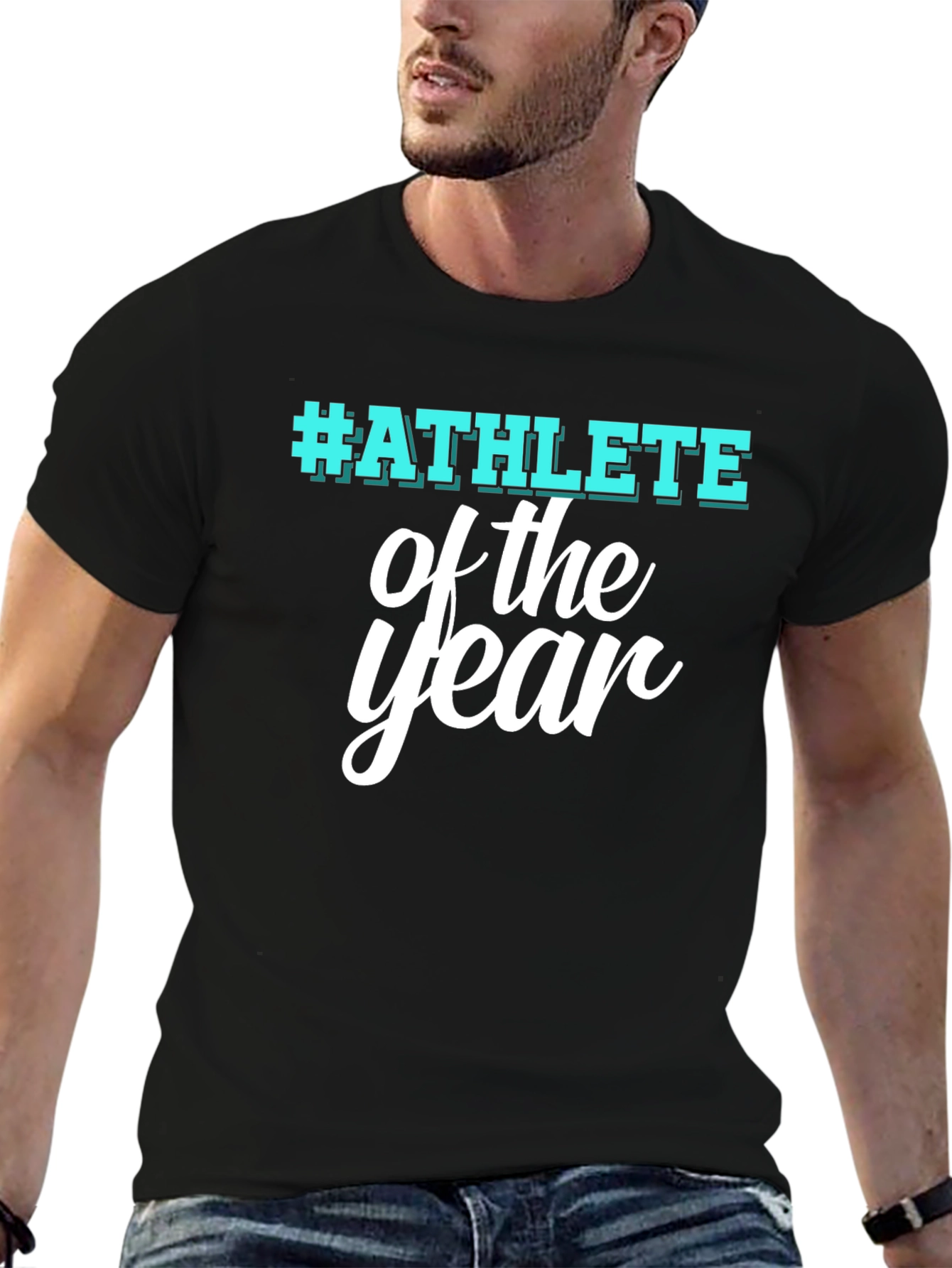 Athlete of the Year Black Graphic T-Shirt
