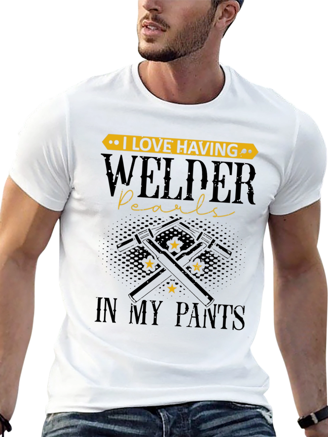 Welder Pearls T-Shirt - Funny Welding Tee