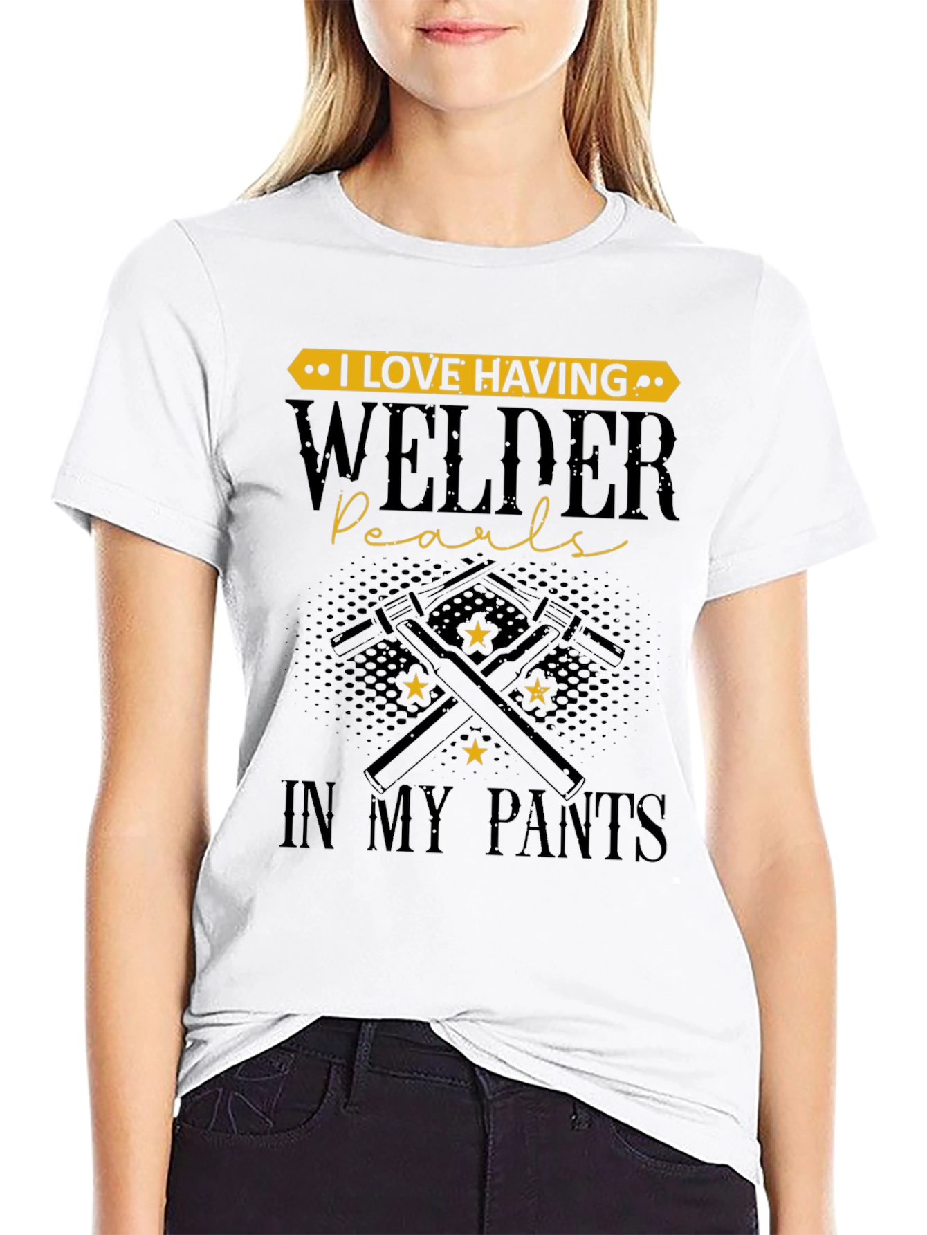 Welder Pearls T-Shirt - Funny Welding Tee