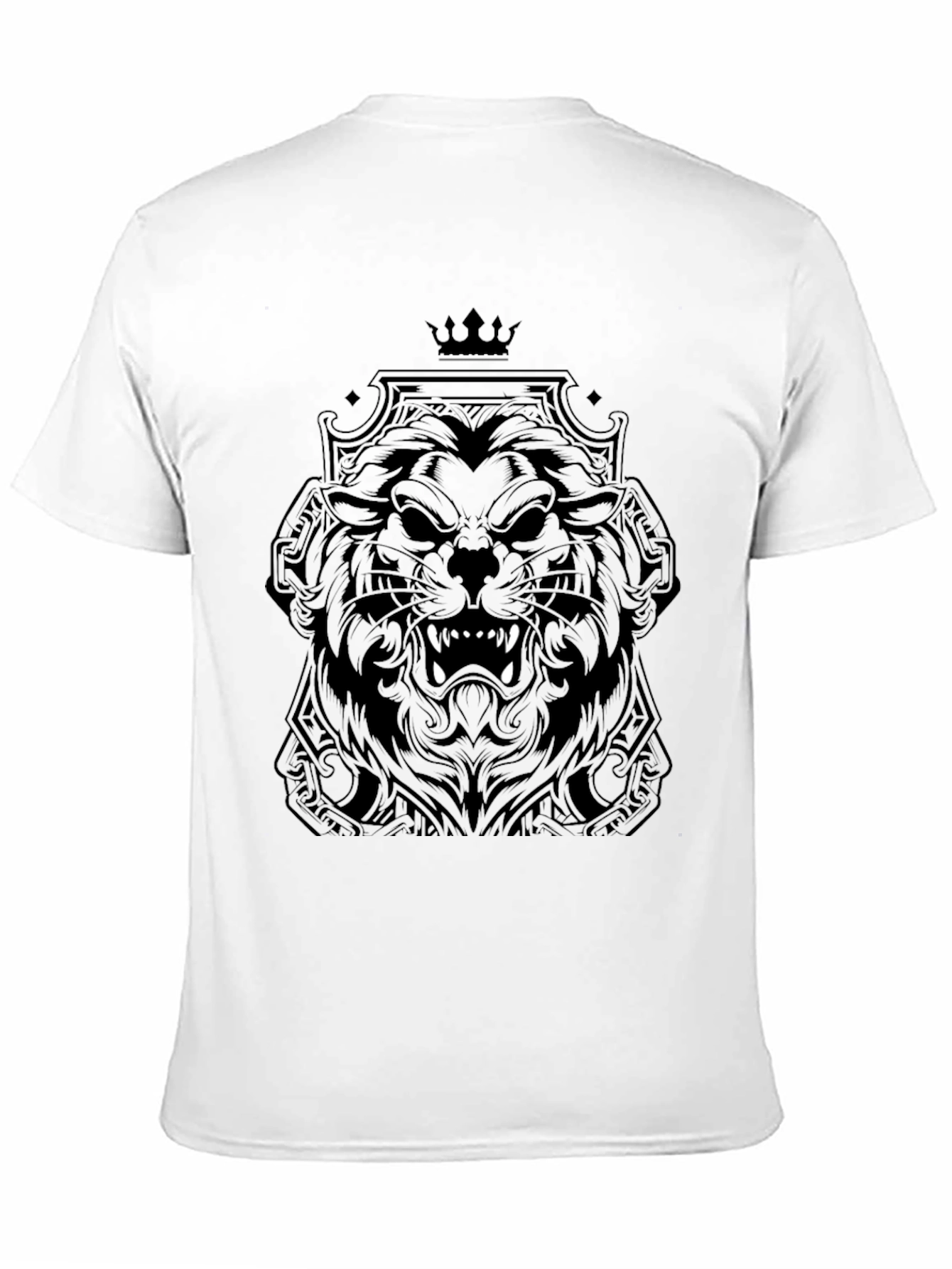 Black Lion King Graphic T-Shirt - Fierce Style