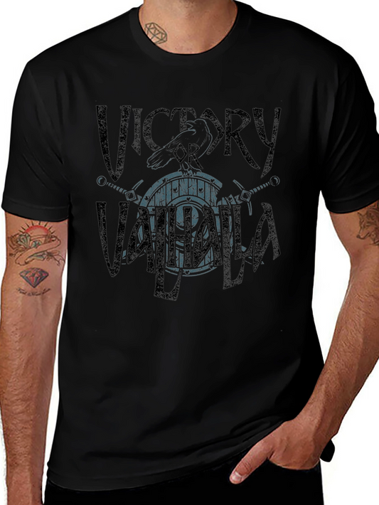 Victory or Valhalla Graphic Tee - Viking T-Shirt