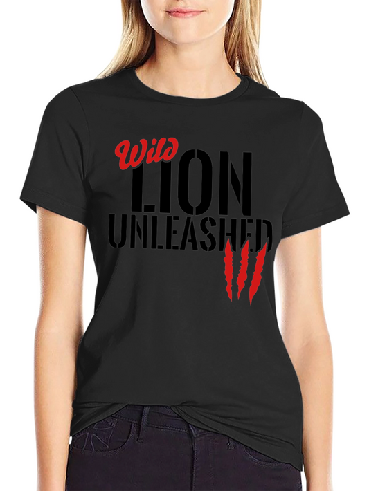 Wild Lion Unleashed Graphic Tee