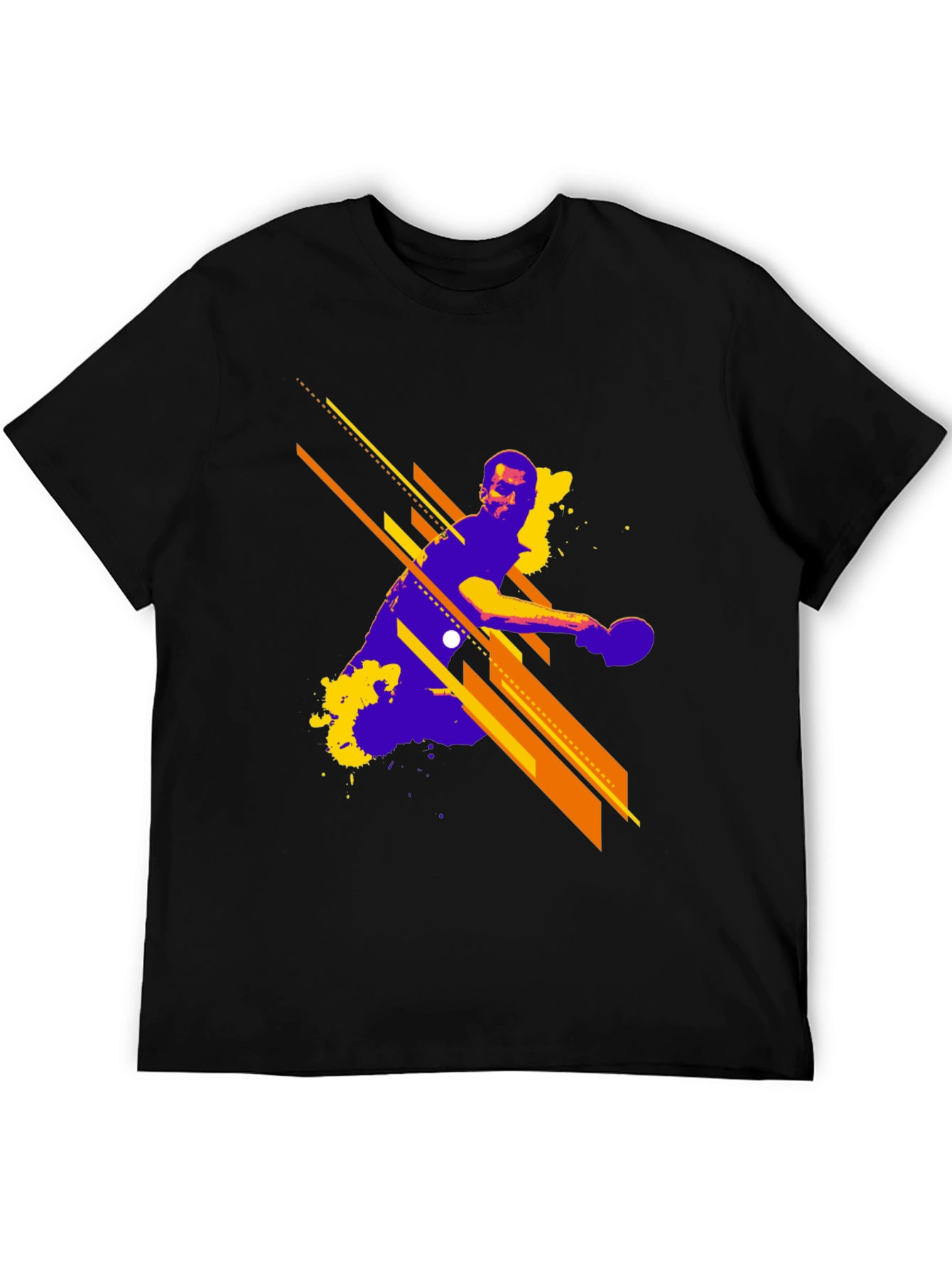 Abstract Table Tennis Graphic T-Shirt