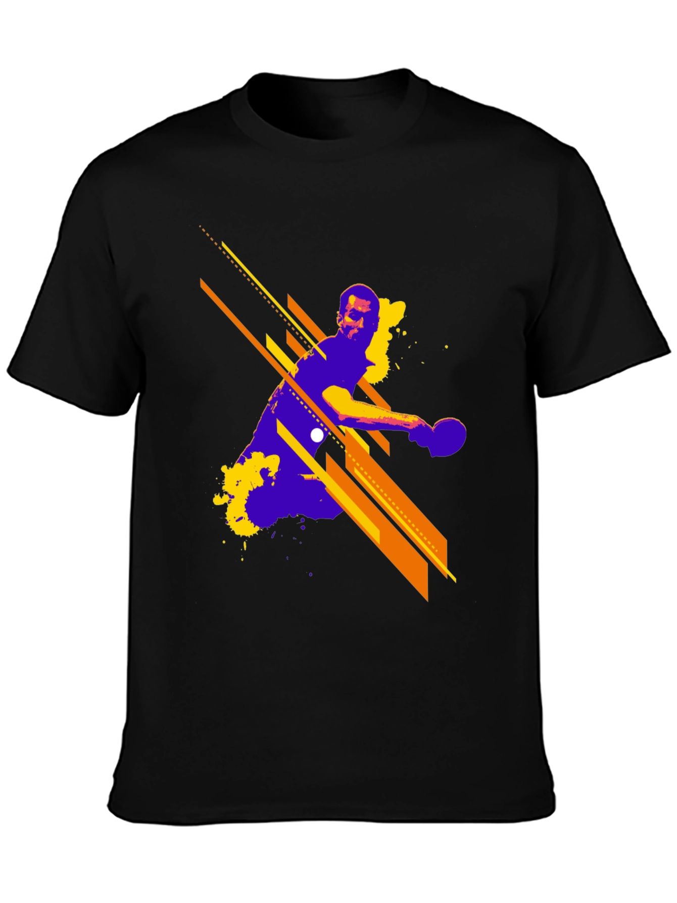 Abstract Table Tennis Graphic T-Shirt