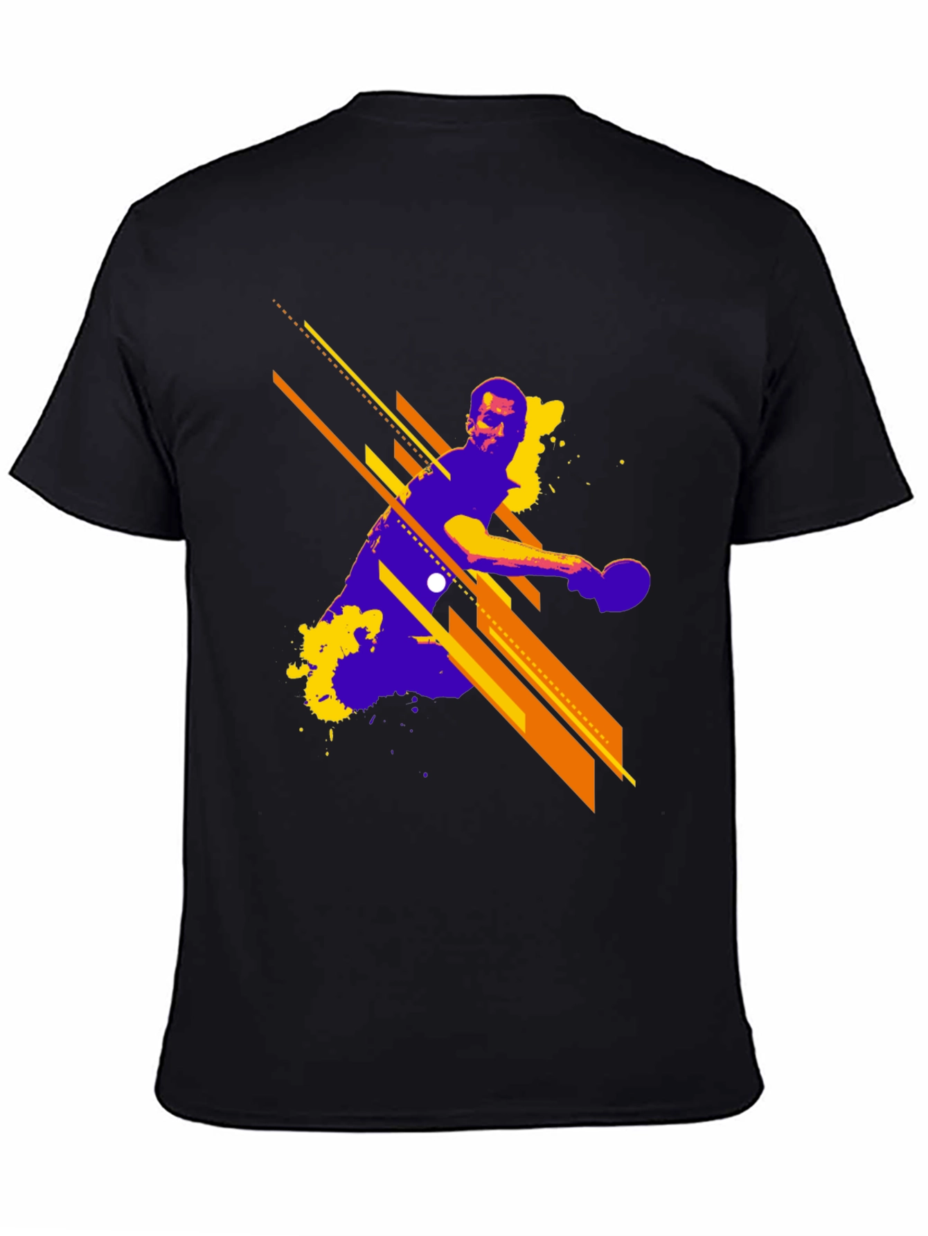 Abstract Table Tennis Graphic T-Shirt