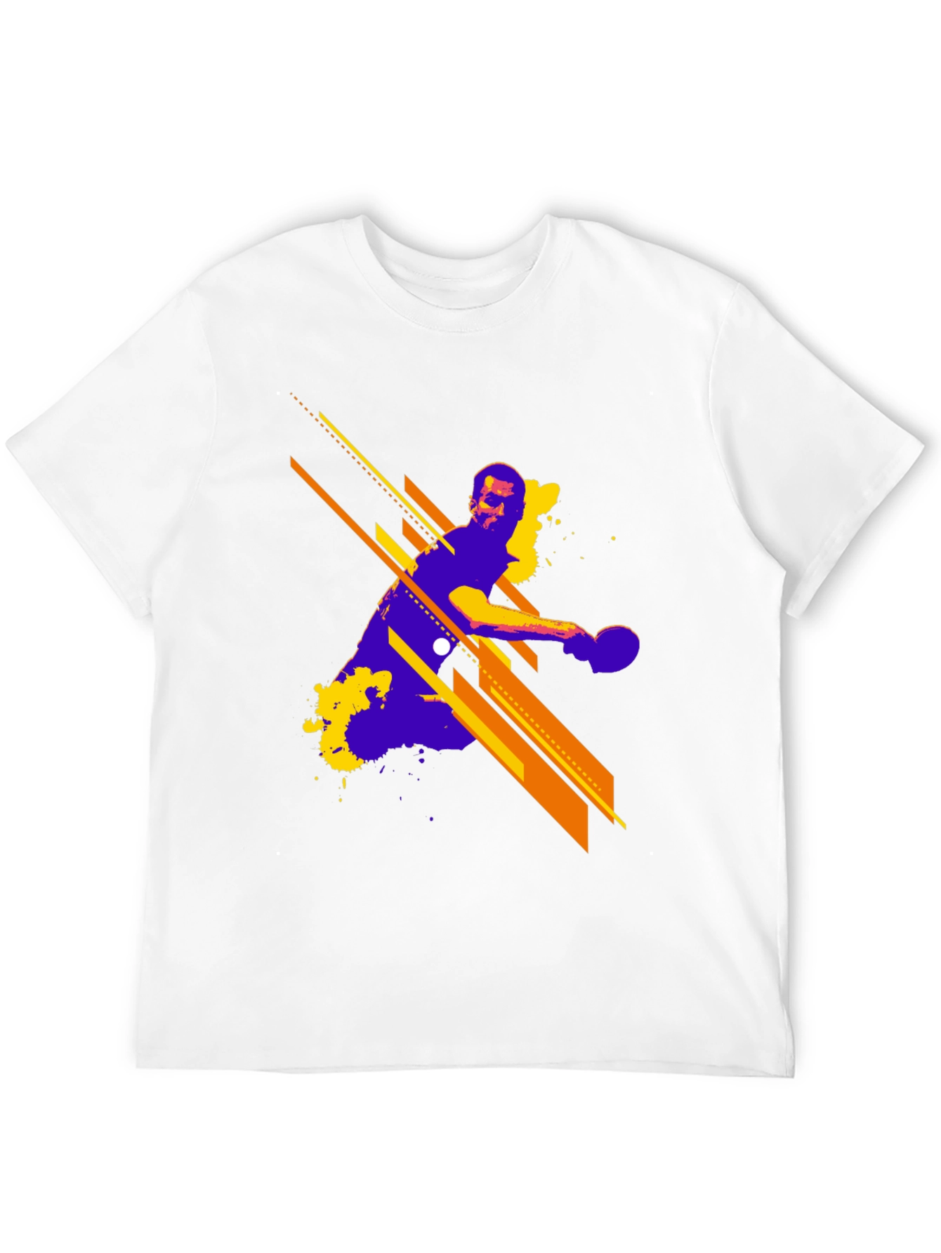 Abstract Table Tennis Graphic T-Shirt