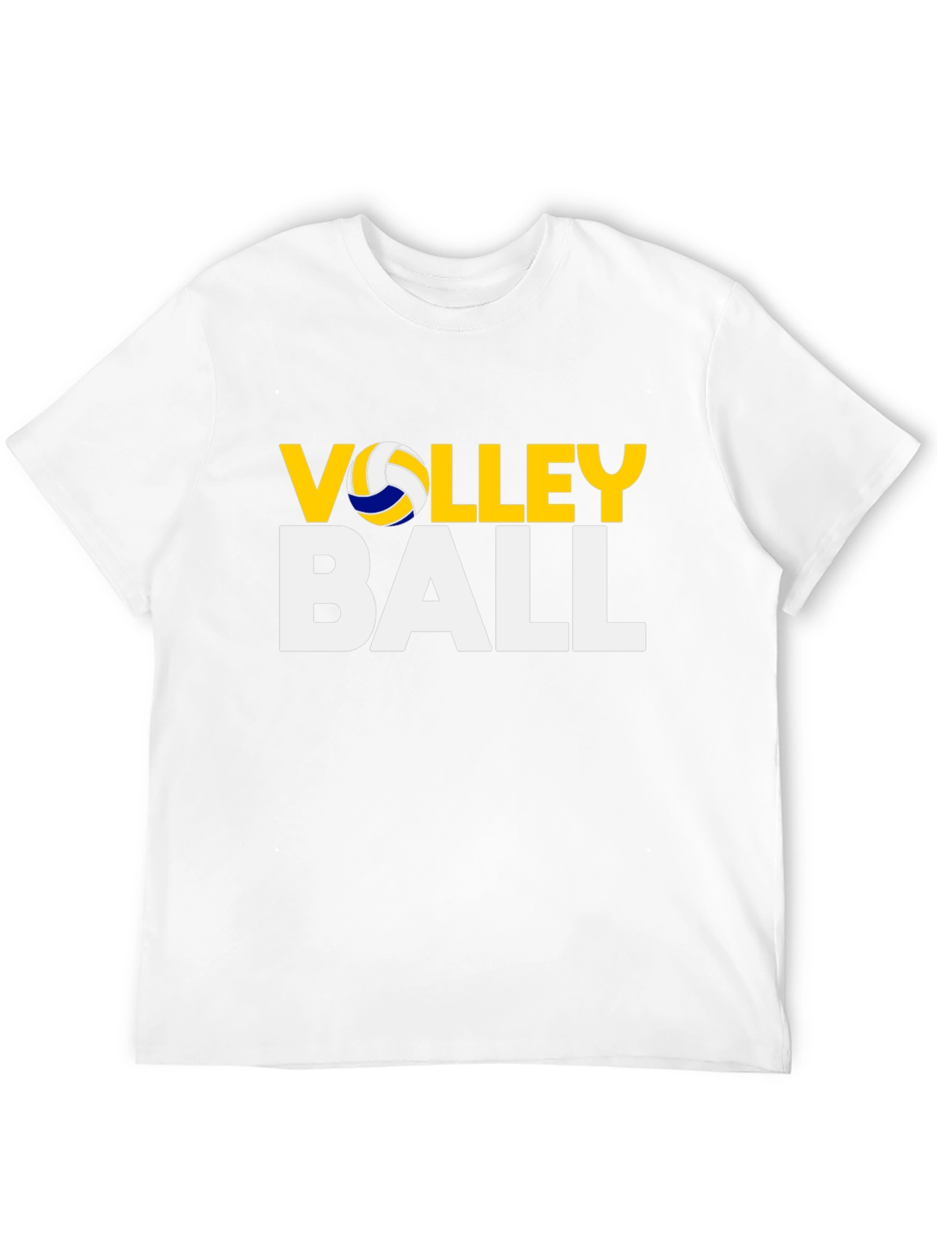 Volleyball Graphic Print Black T-Shirt