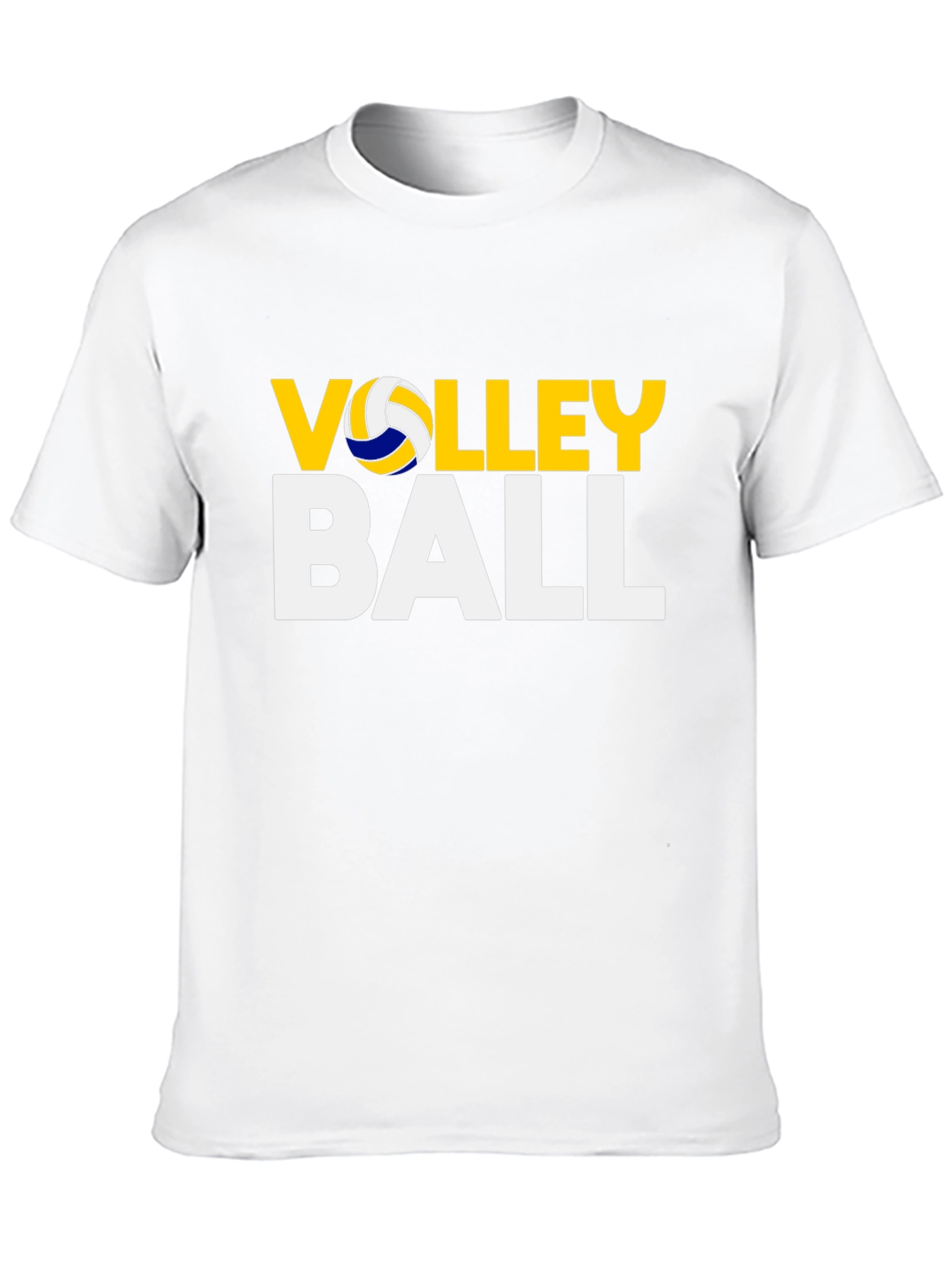Volleyball Graphic Print Black T-Shirt