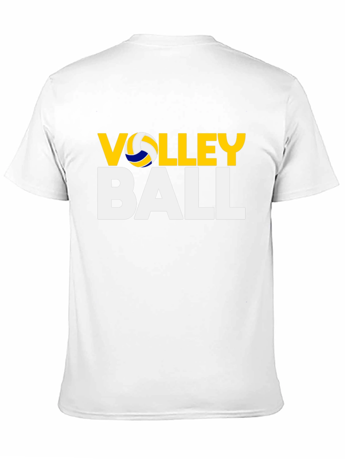 Volleyball Graphic Print Black T-Shirt