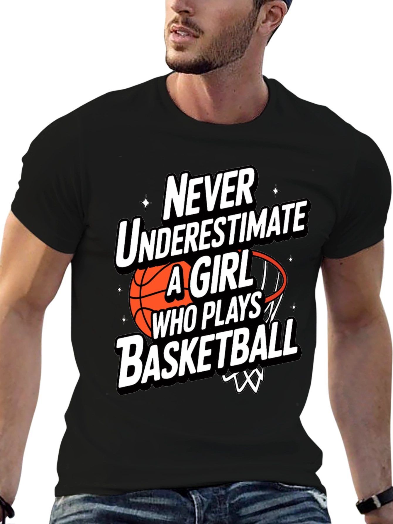 Basketball Girl T-Shirt - Never Underestimate Her!