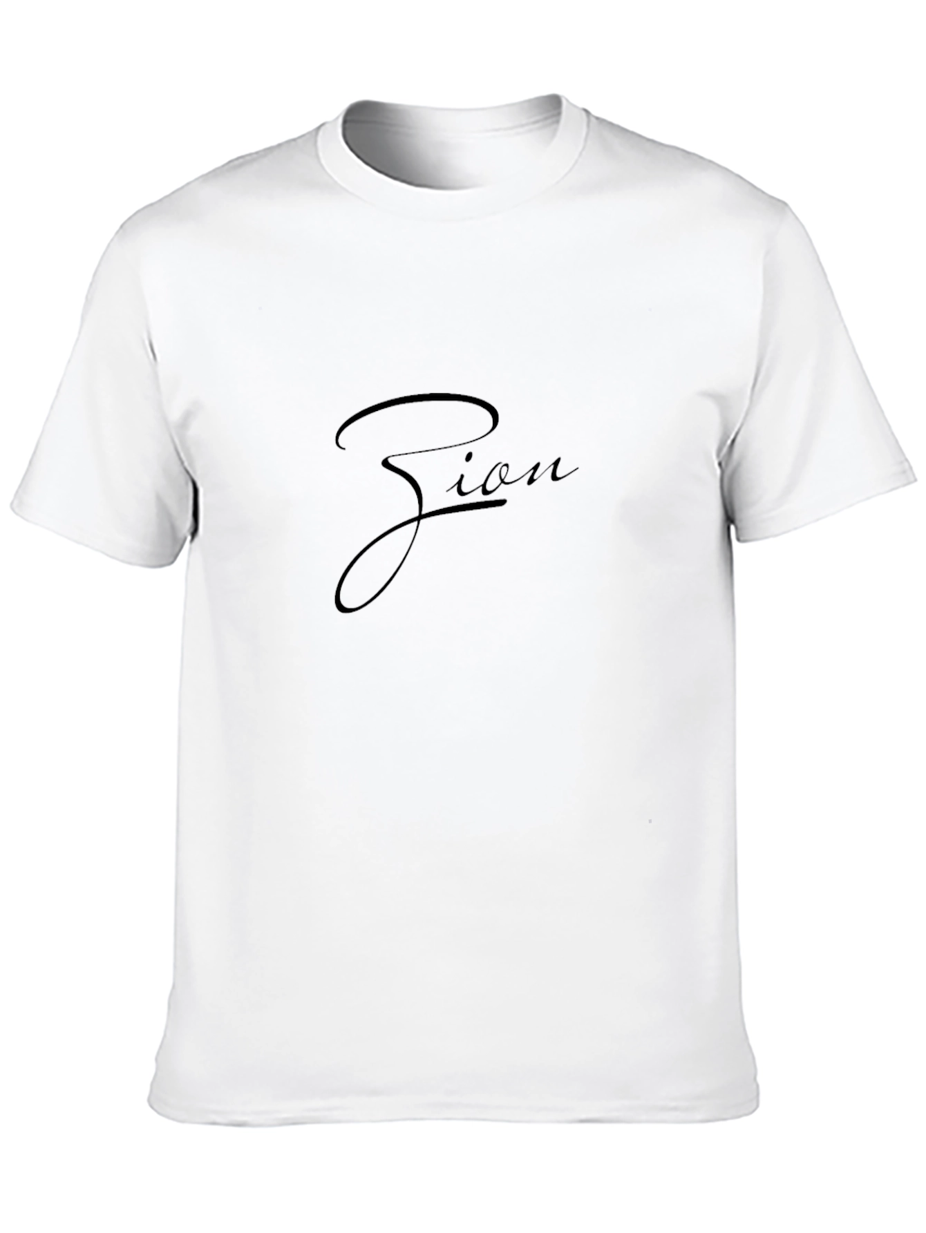 Zion Script Black T-Shirt - Stylish Casual Wear