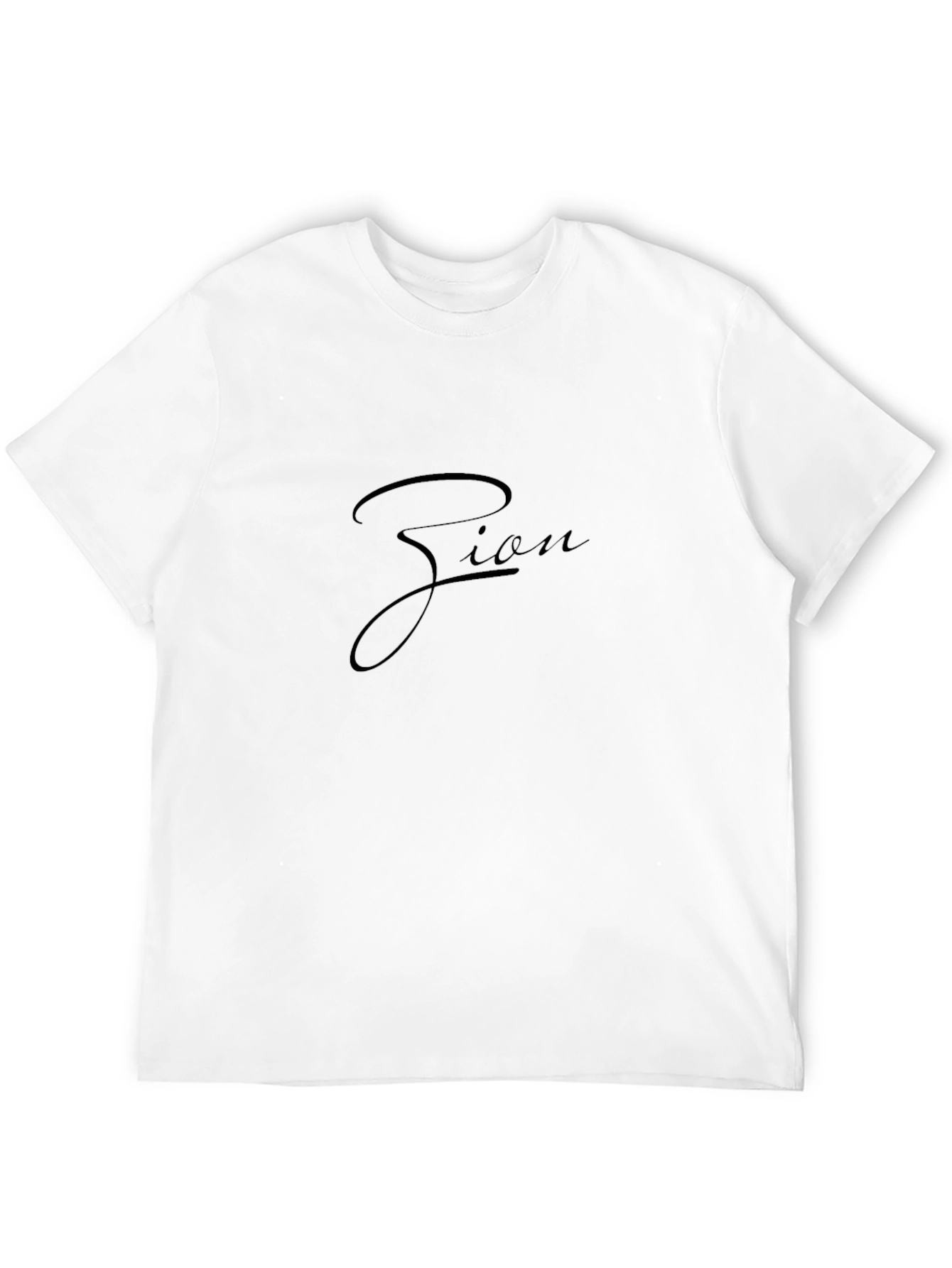 Zion Script Black T-Shirt - Stylish Casual Wear