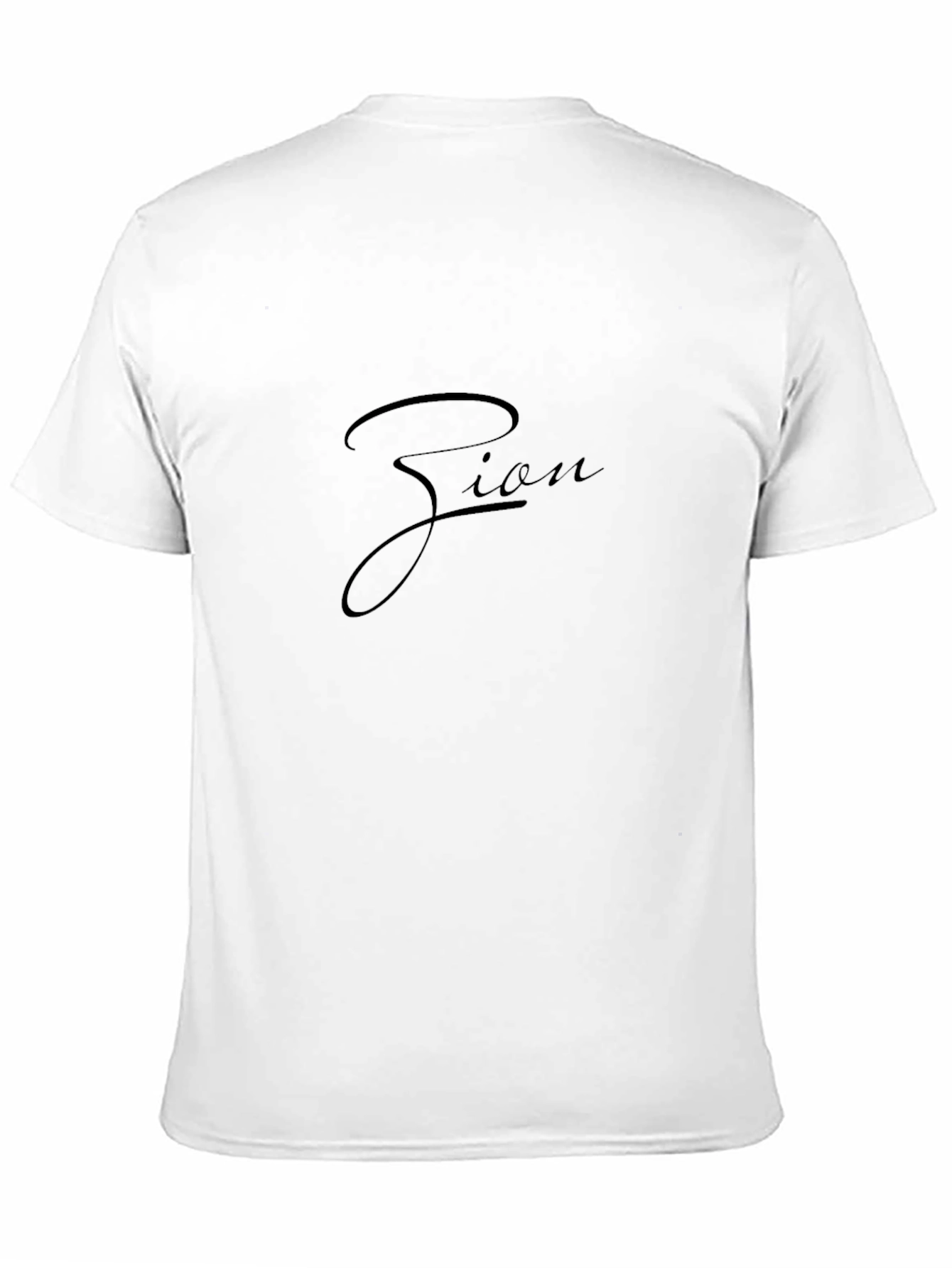 Zion Script Black T-Shirt - Stylish Casual Wear