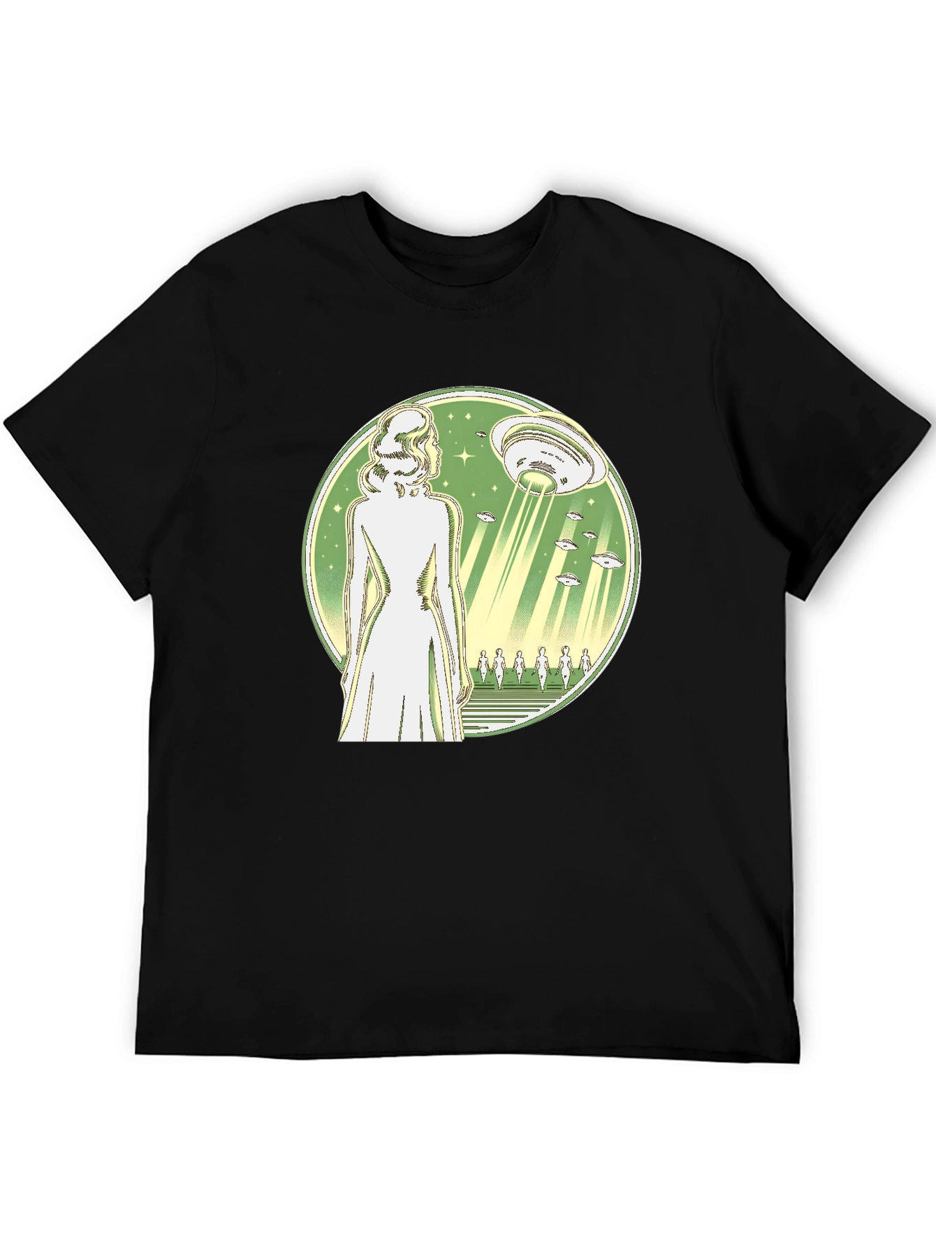 UFO Abduction T-Shirt - Black