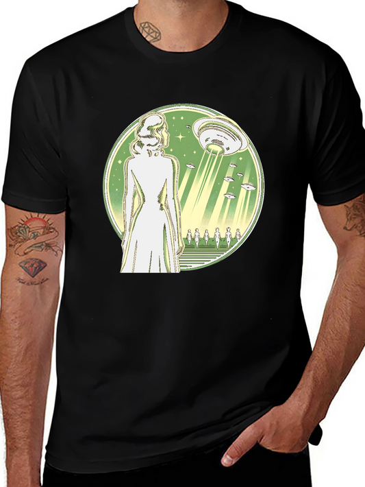 UFO Abduction T-Shirt - Black