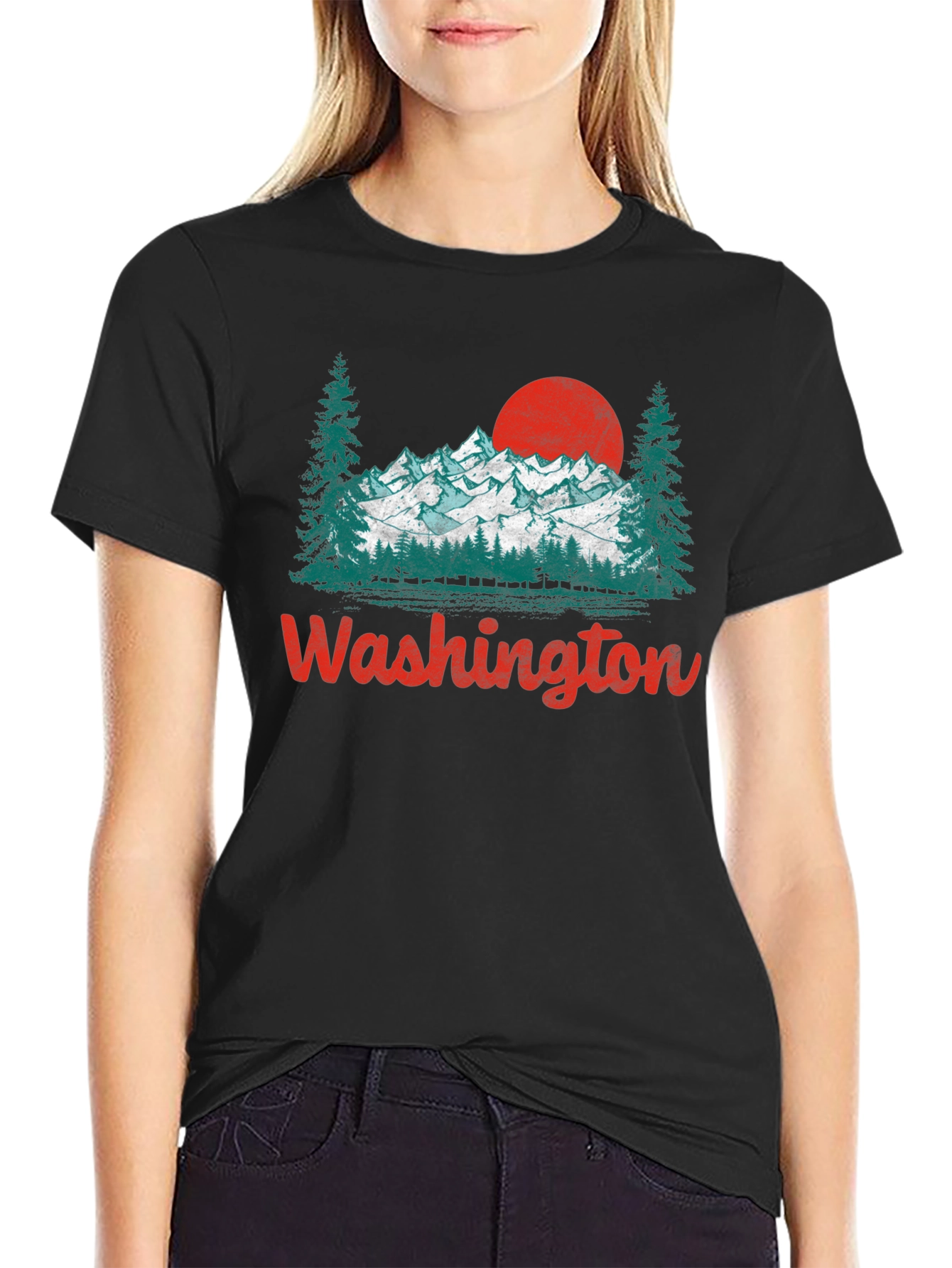 Washington Mountain Graphic T-Shirt