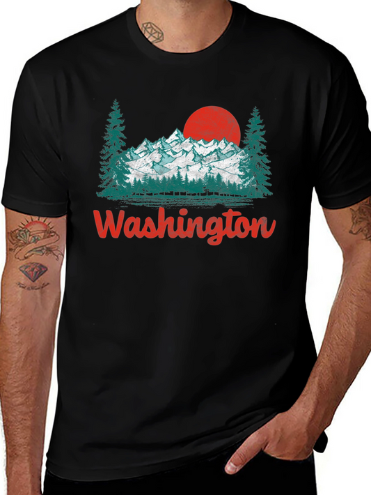 Washington Mountain Graphic T-Shirt