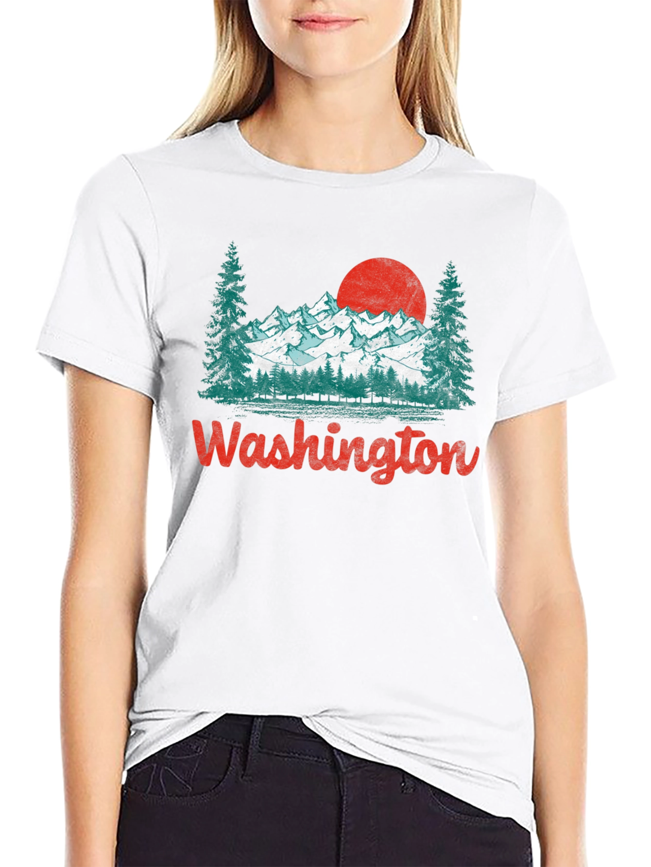 Washington Mountain Graphic T-Shirt