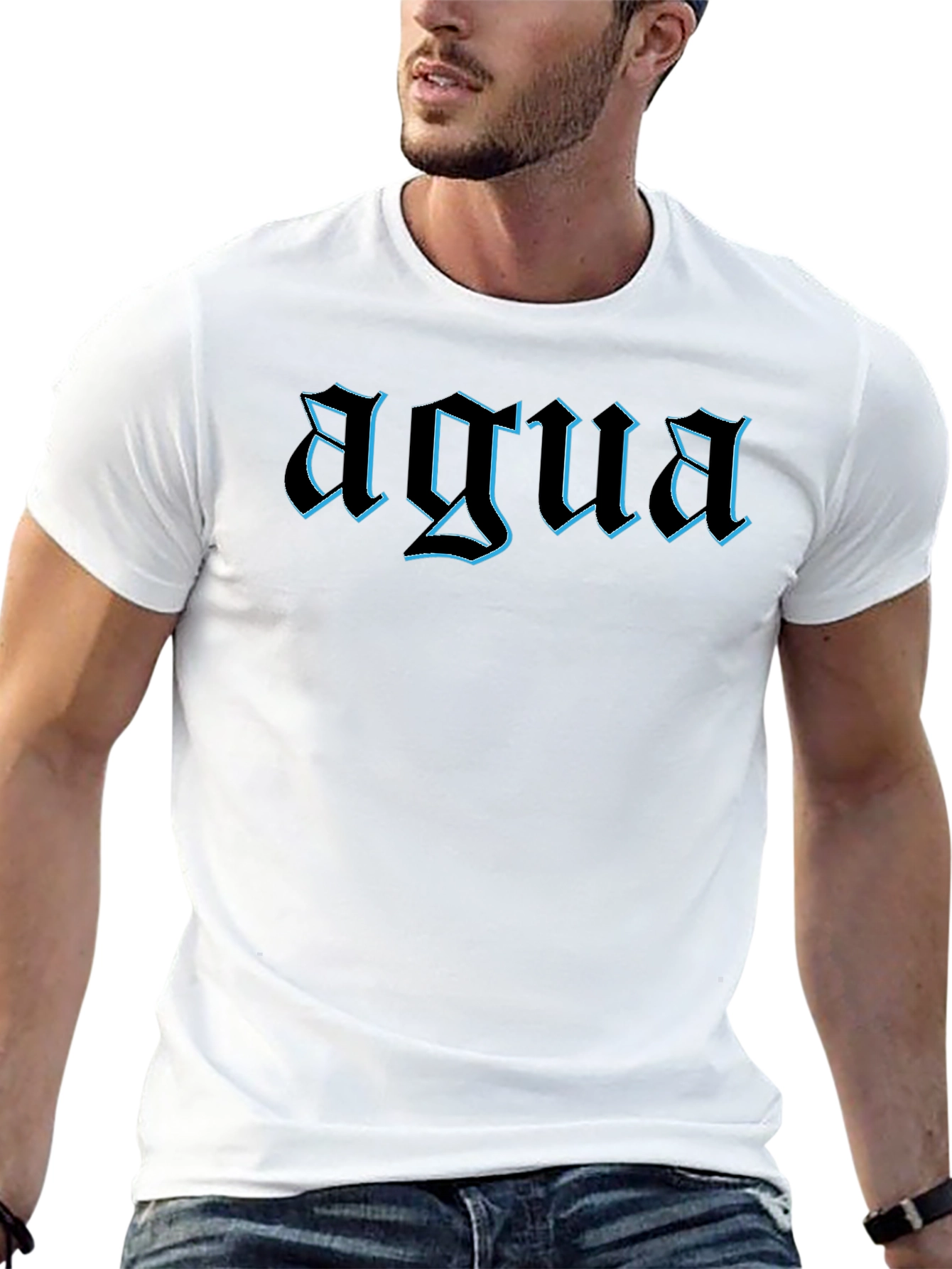 Agua Graphic Tee - Mens Black T-Shirt