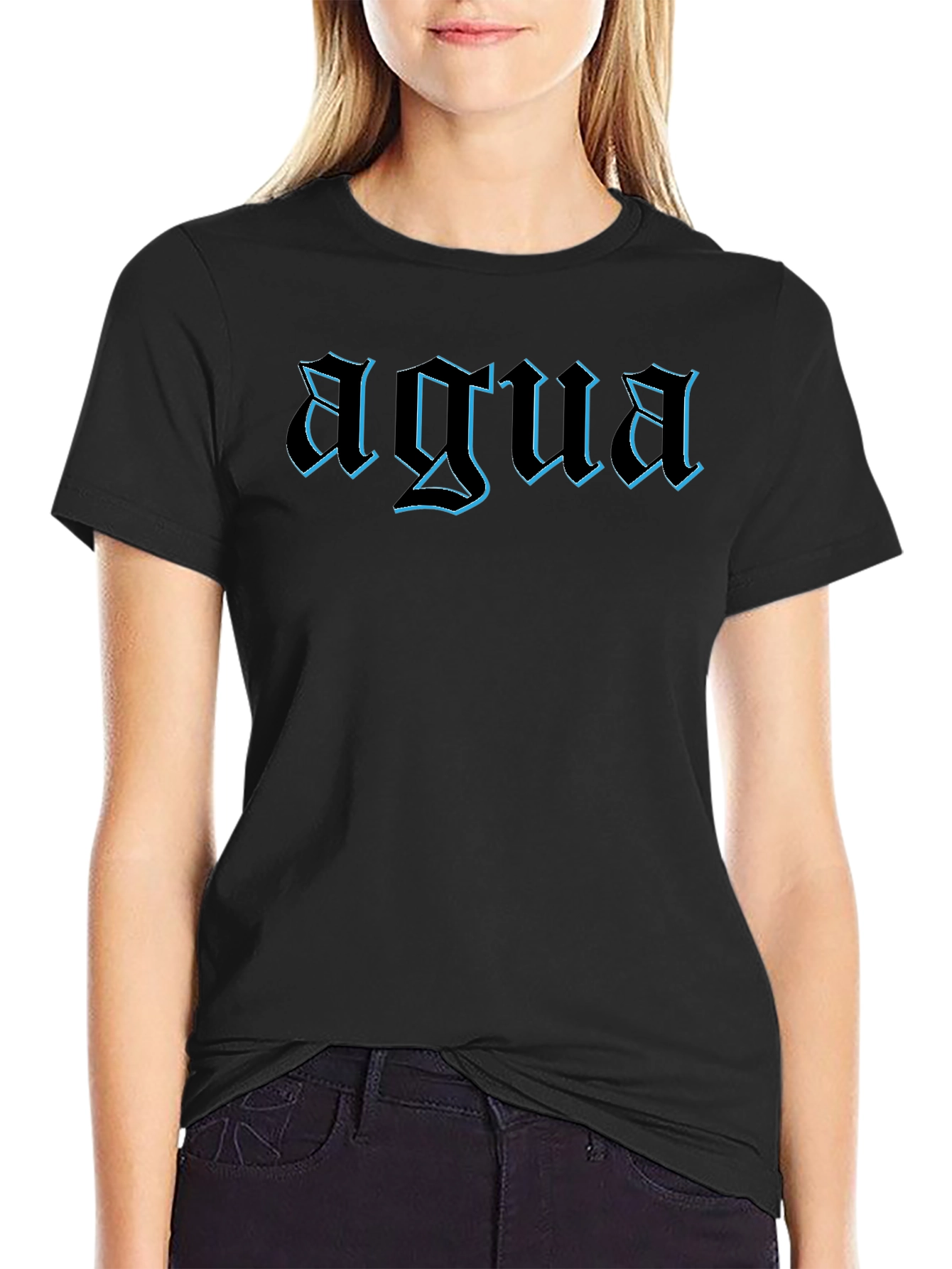 Agua Graphic Tee - Mens Black T-Shirt