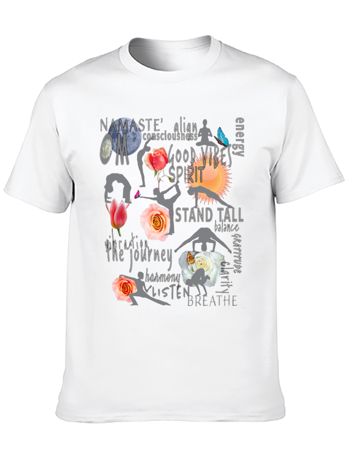 Yoga Vibes Black T-Shirt