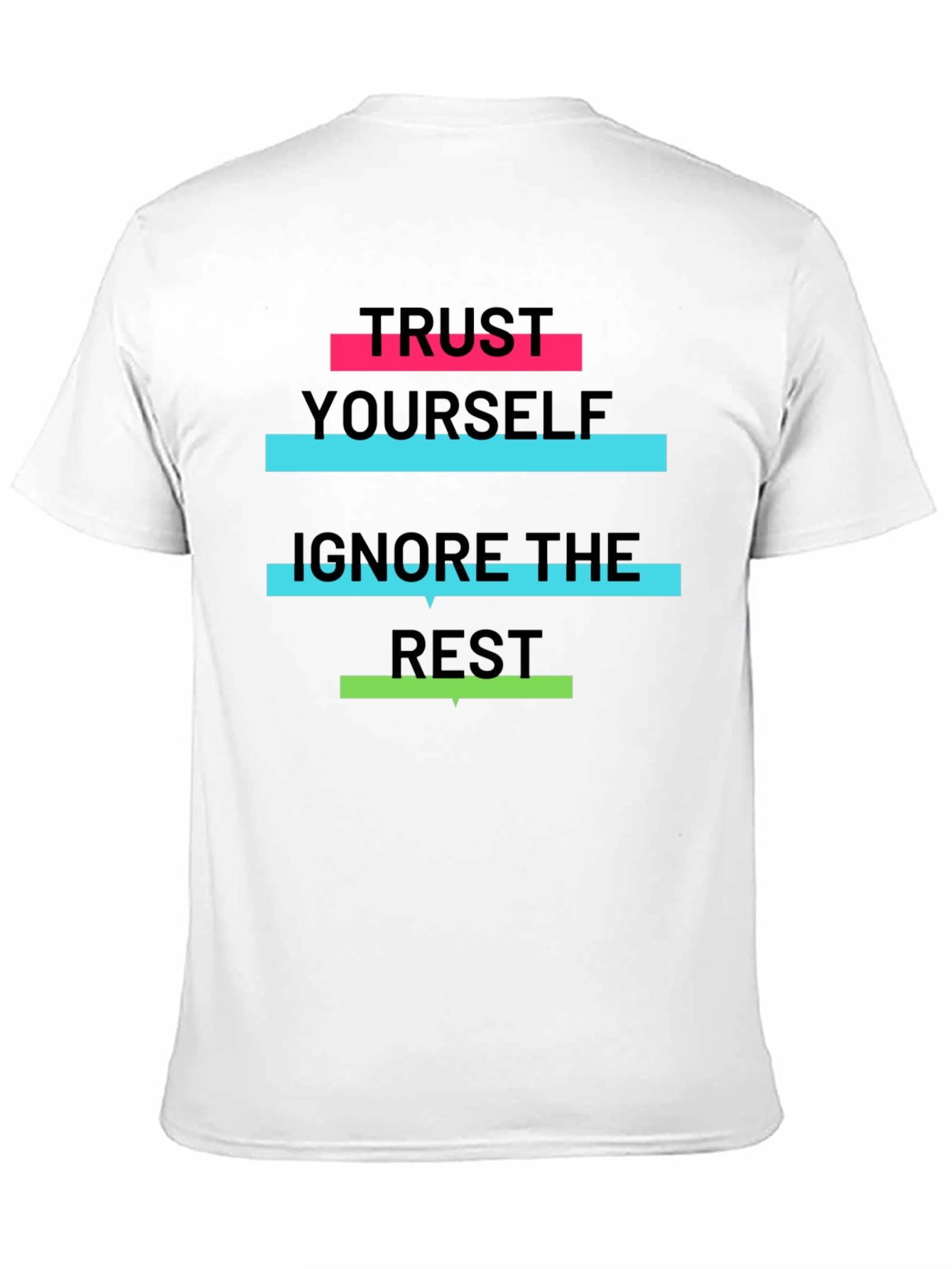 Trust Yourself Graphic Tee - Black Cotton T-Shirt