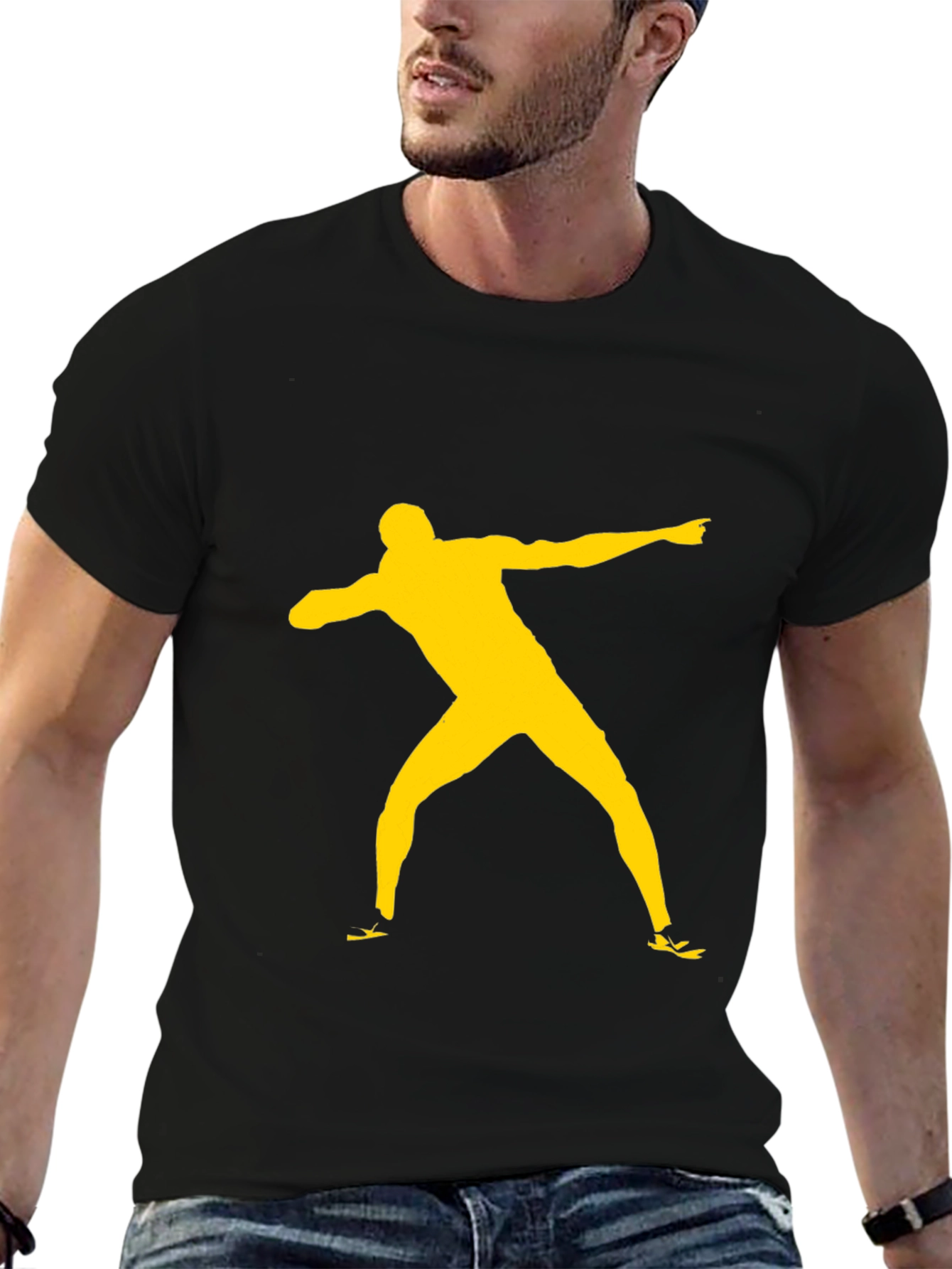 Athlete Silhouette Graphic Tee