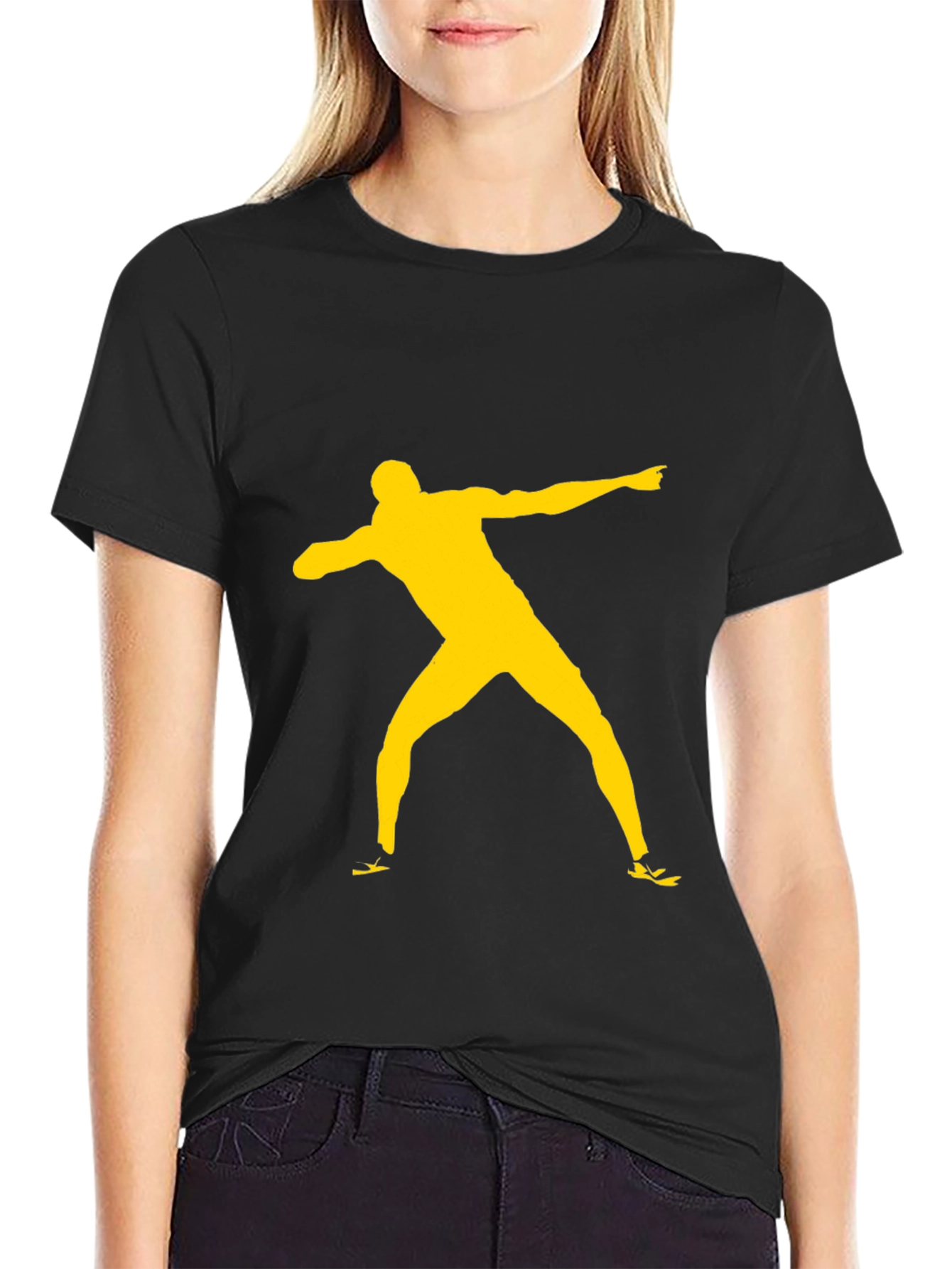 Athlete Silhouette Graphic Tee