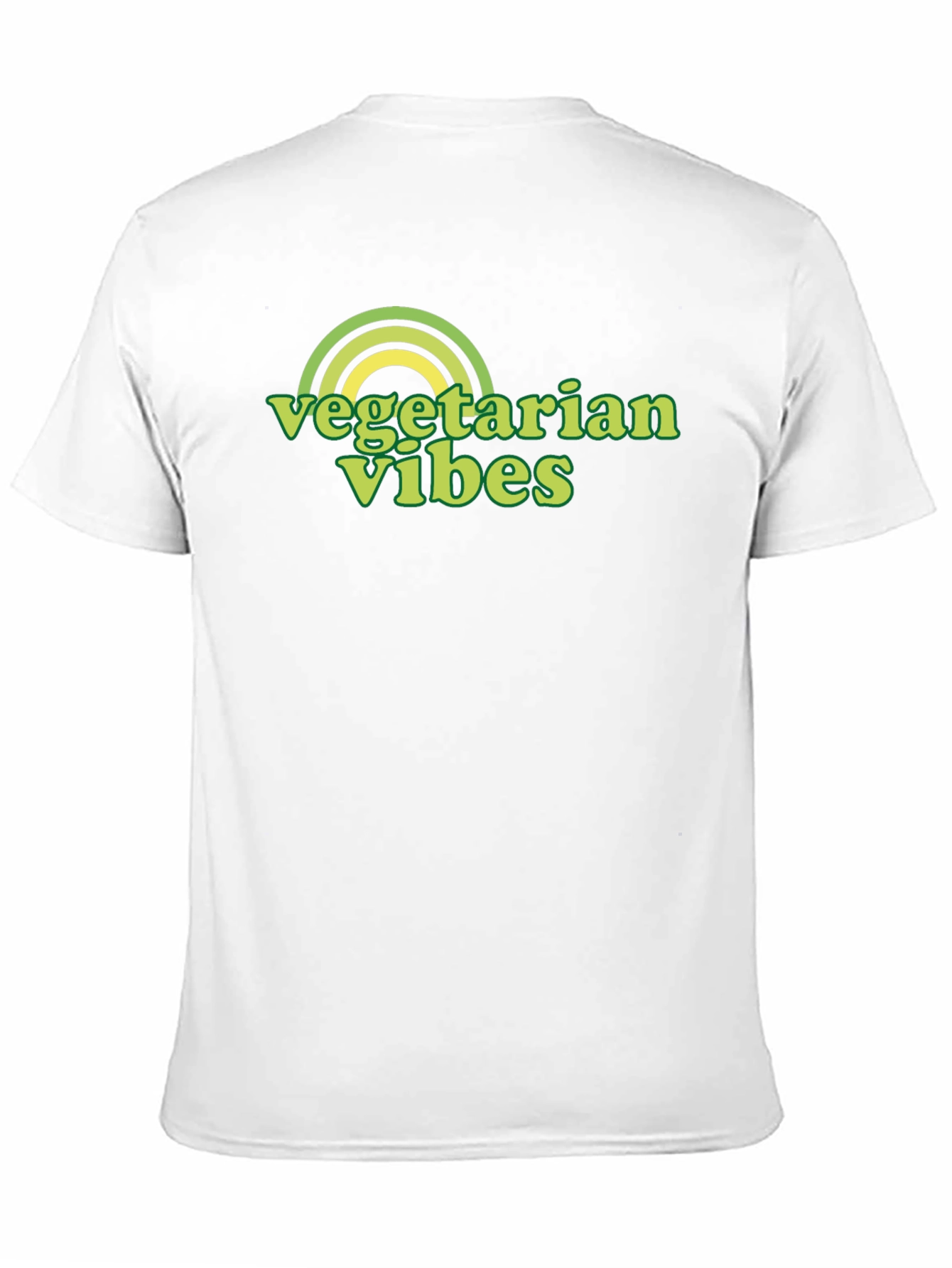 Vegetarian Vibes Graphic Tee - Black