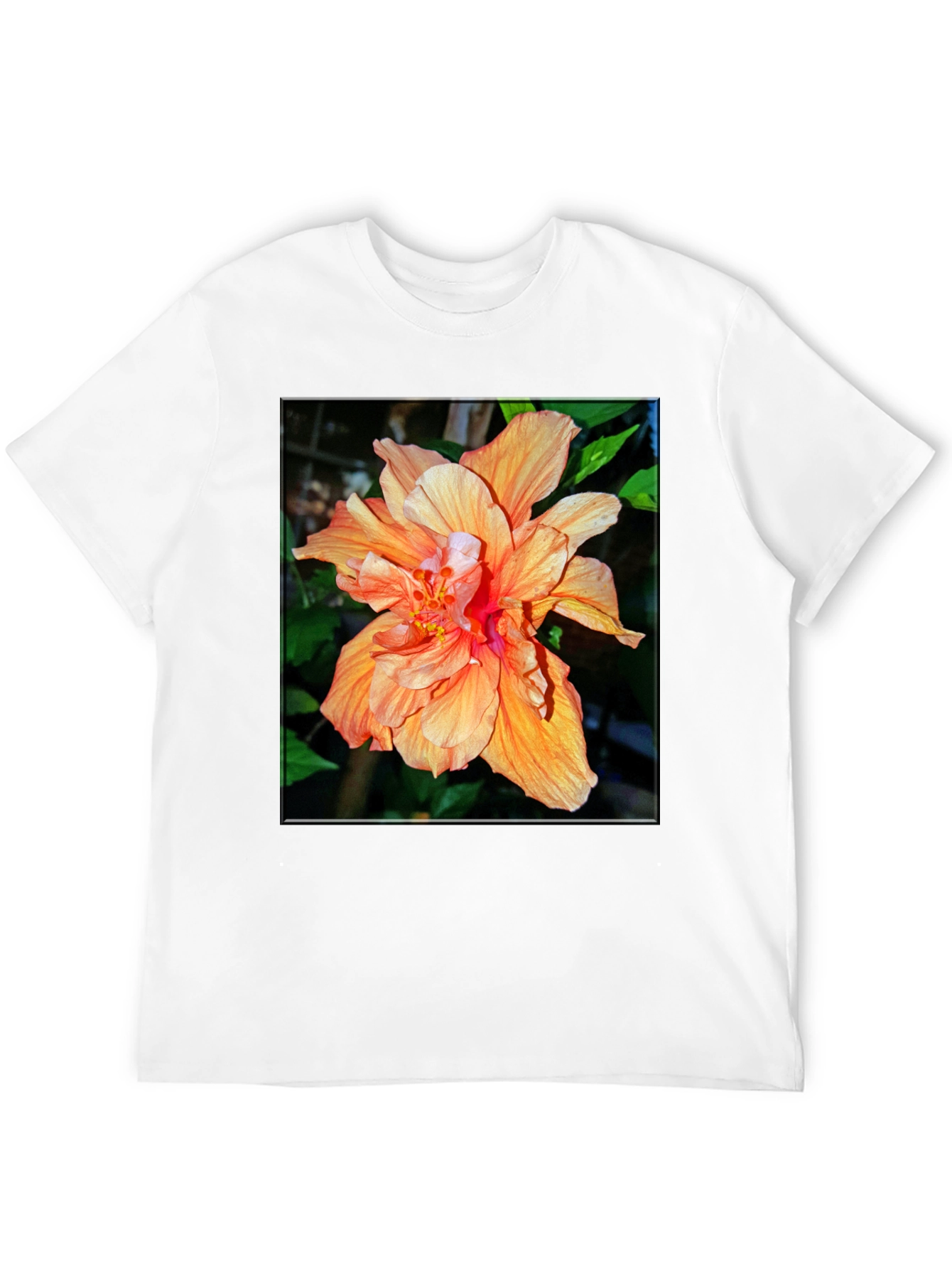Tropical Hibiscus Flower Graphic Tee