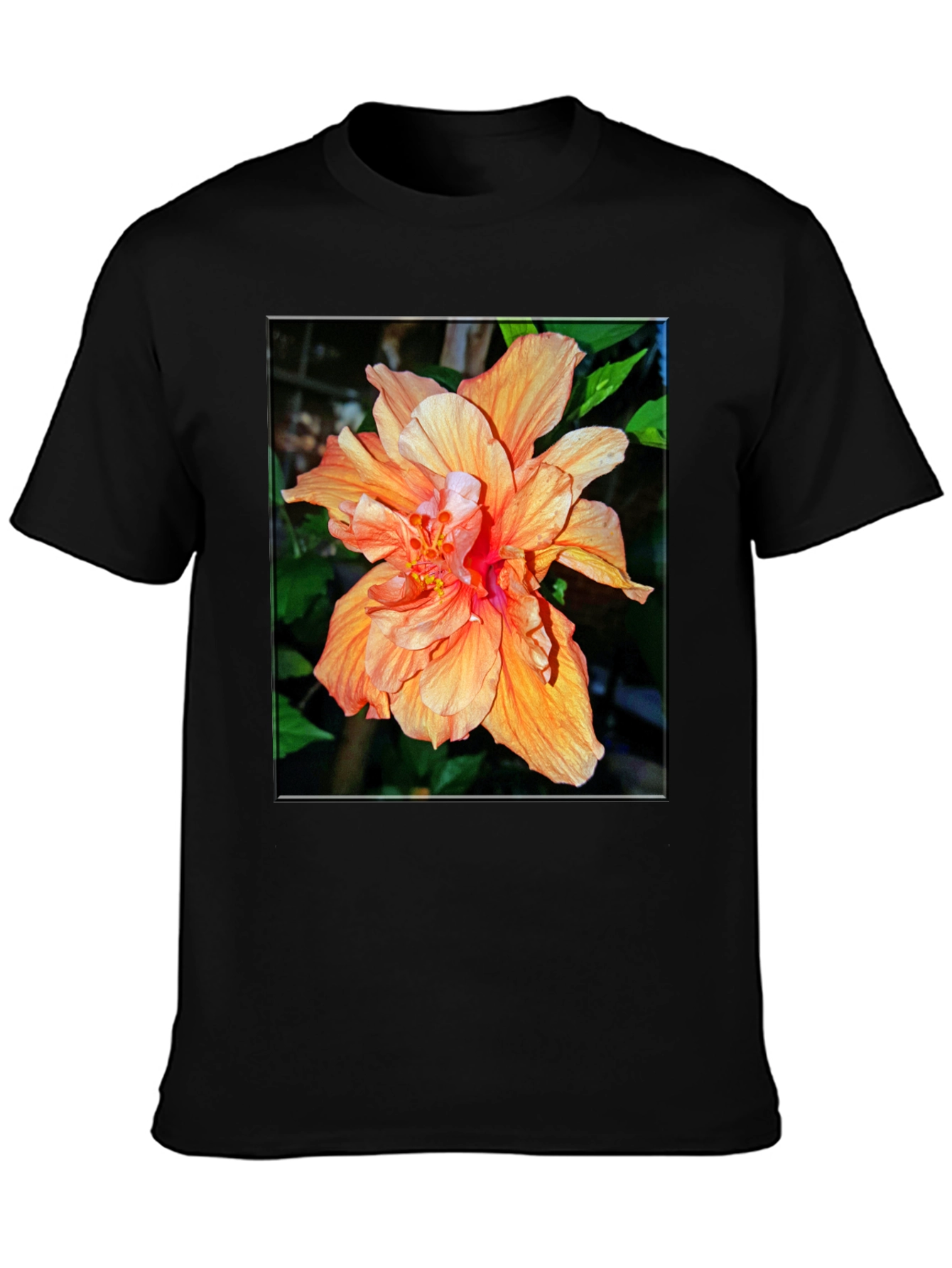Tropical Hibiscus Flower Graphic Tee