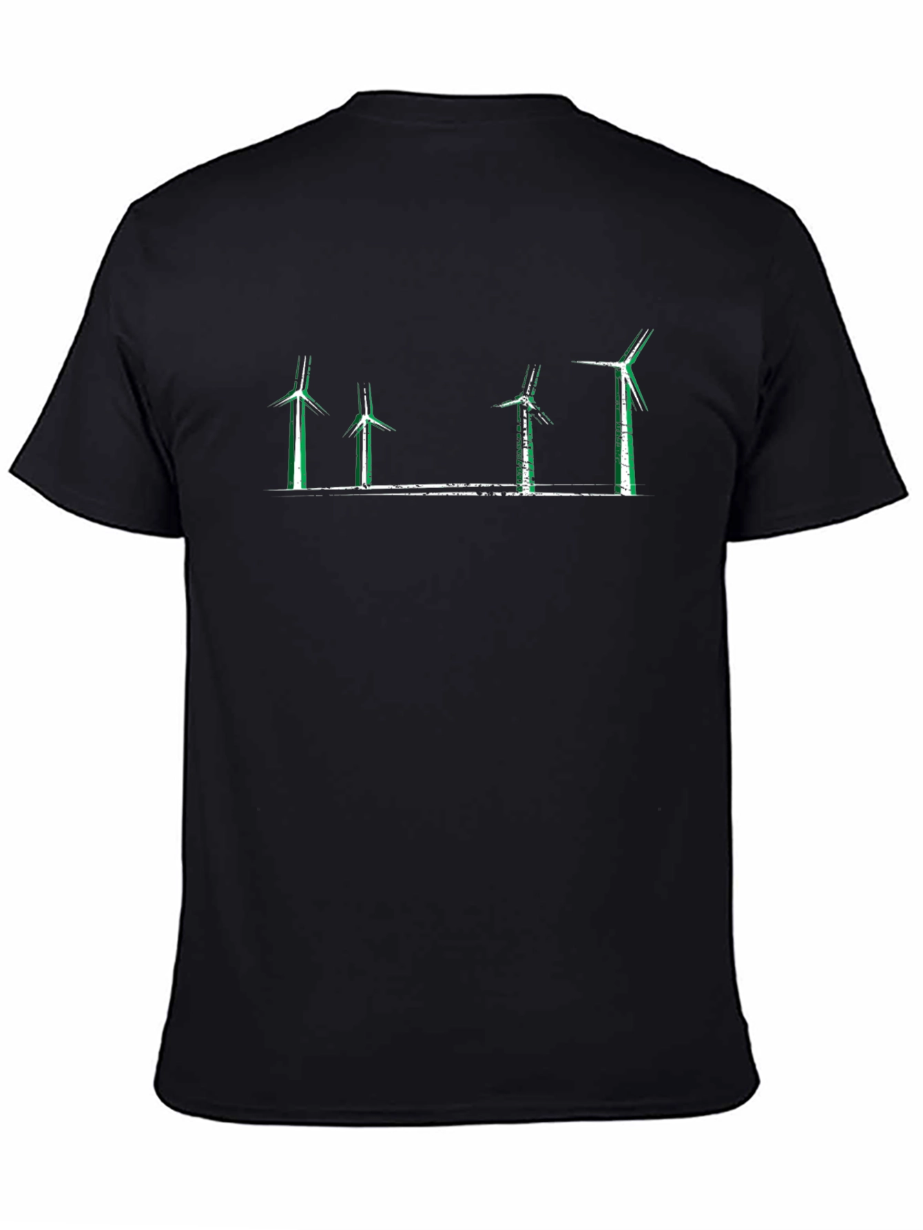 Wind Turbine T-Shirt - Eco-Friendly Design