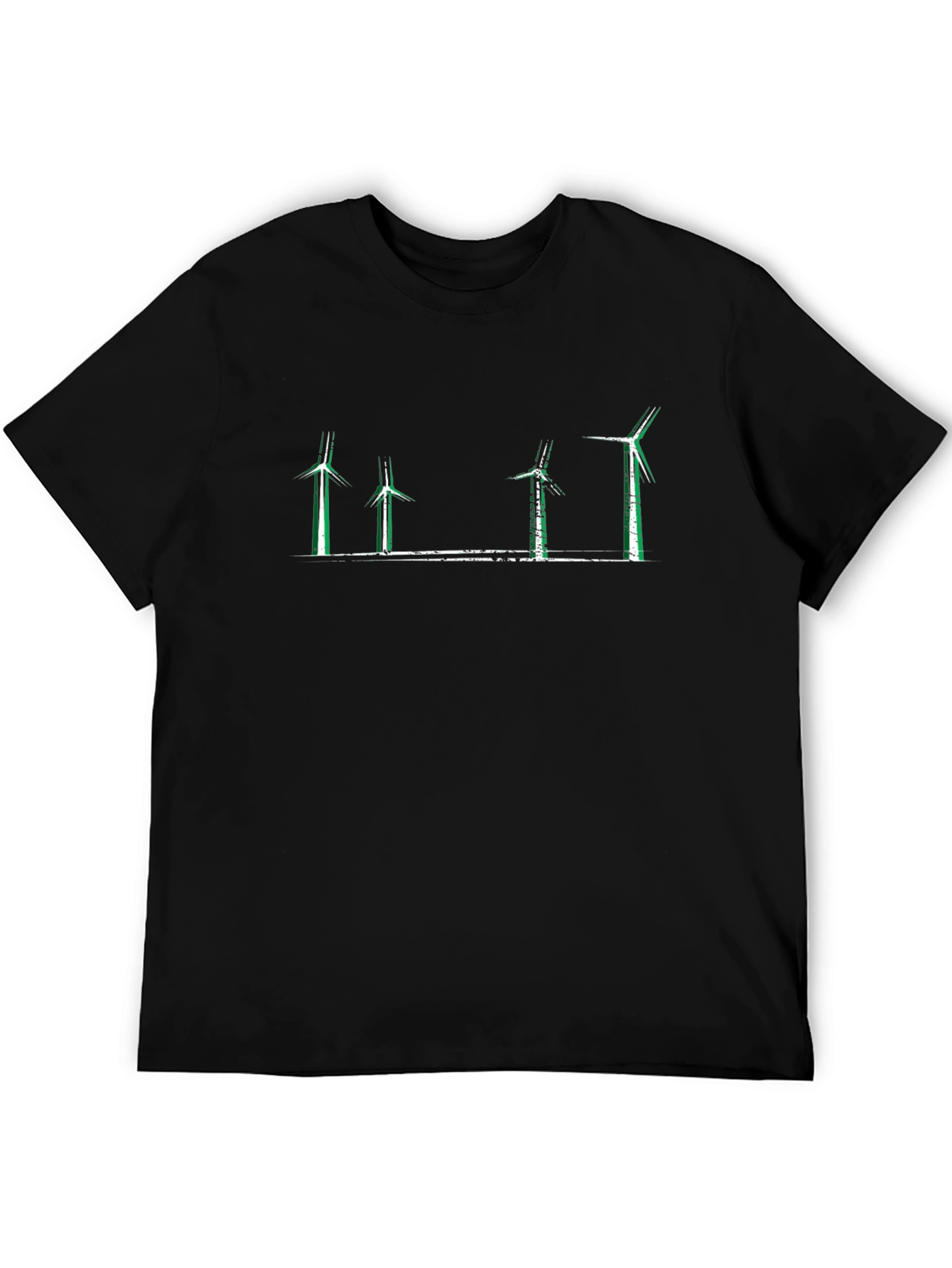 Wind Turbine T-Shirt - Eco-Friendly Design