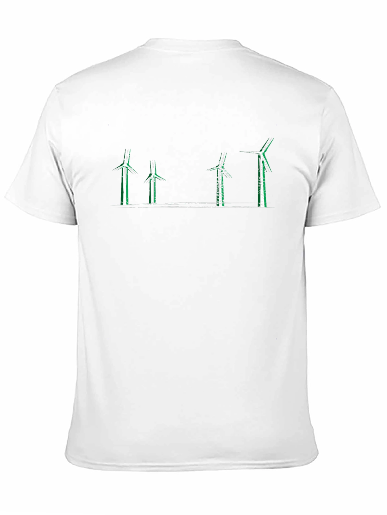 Wind Turbine T-Shirt - Eco-Friendly Design