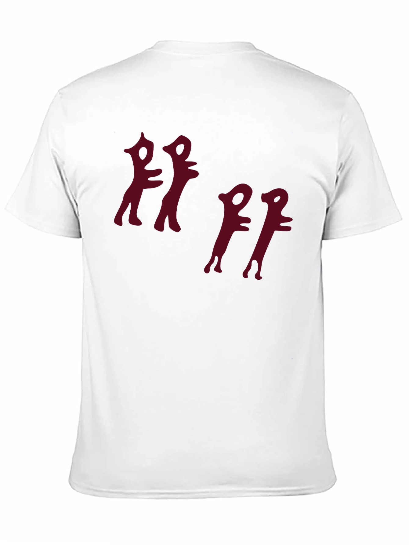 Abstract Figure Graphic Black T-Shirt