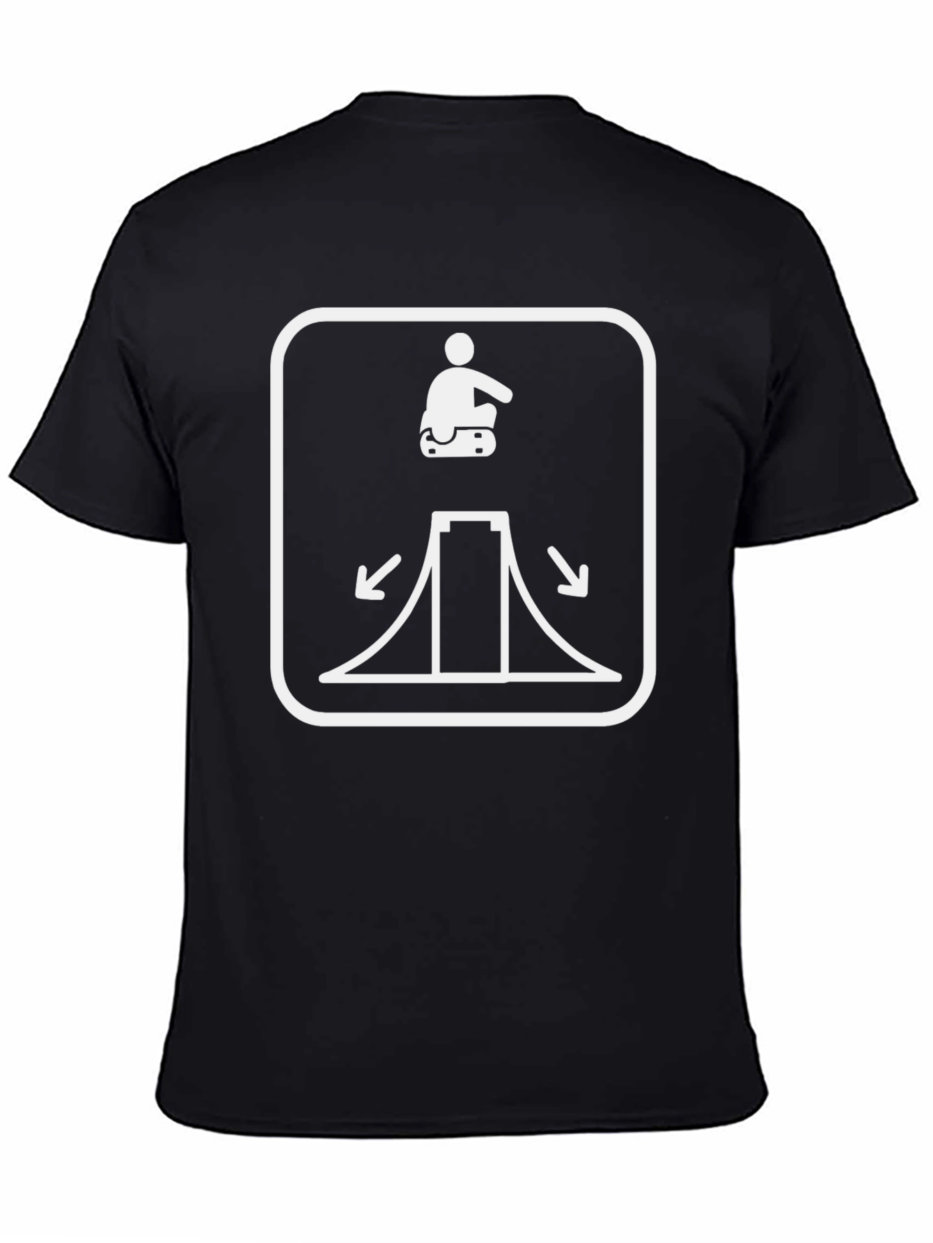Black Skateboard Ramp Graphic Tee