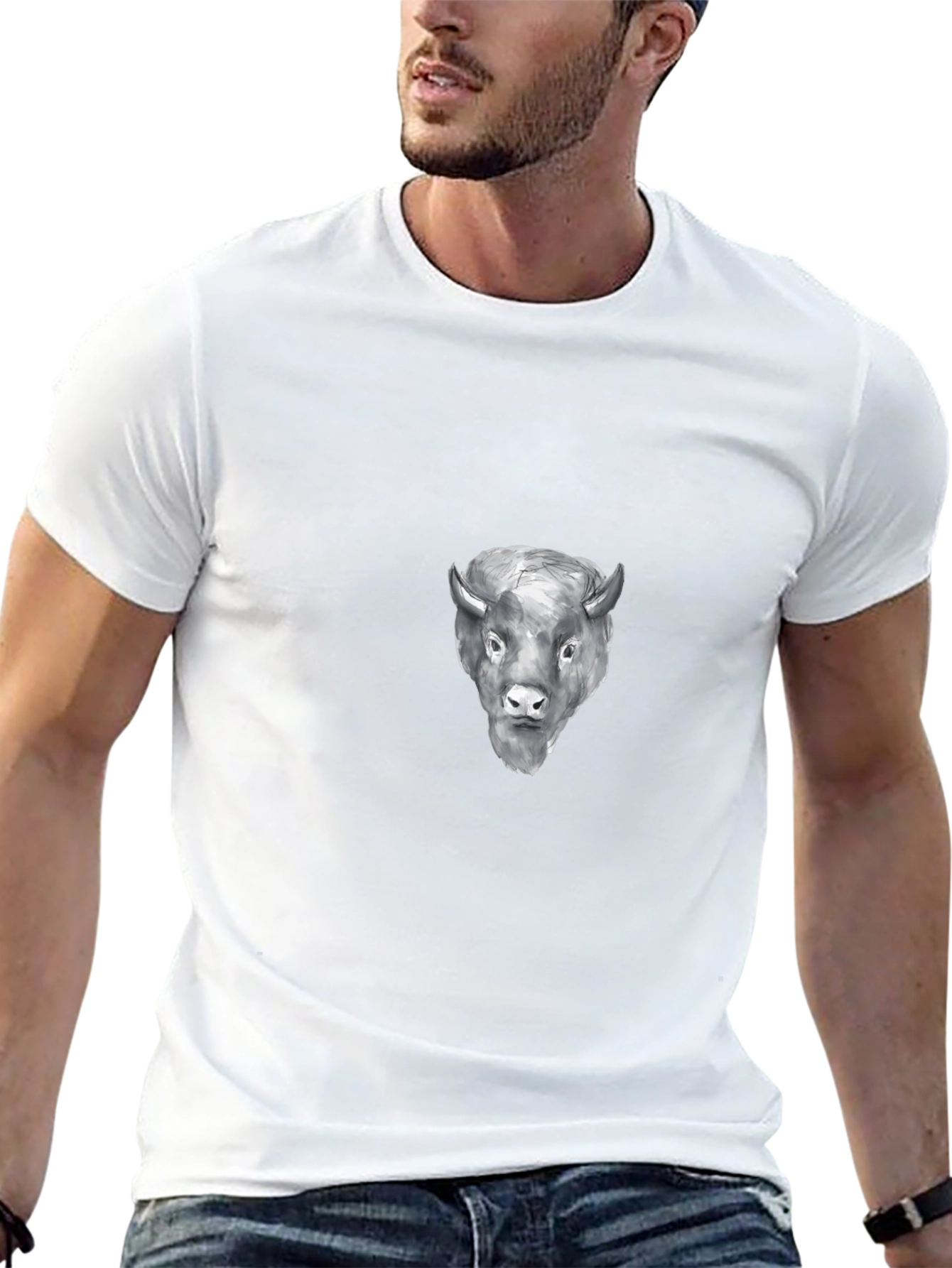 Black Bison Graphic Tee - Stylish Comfort